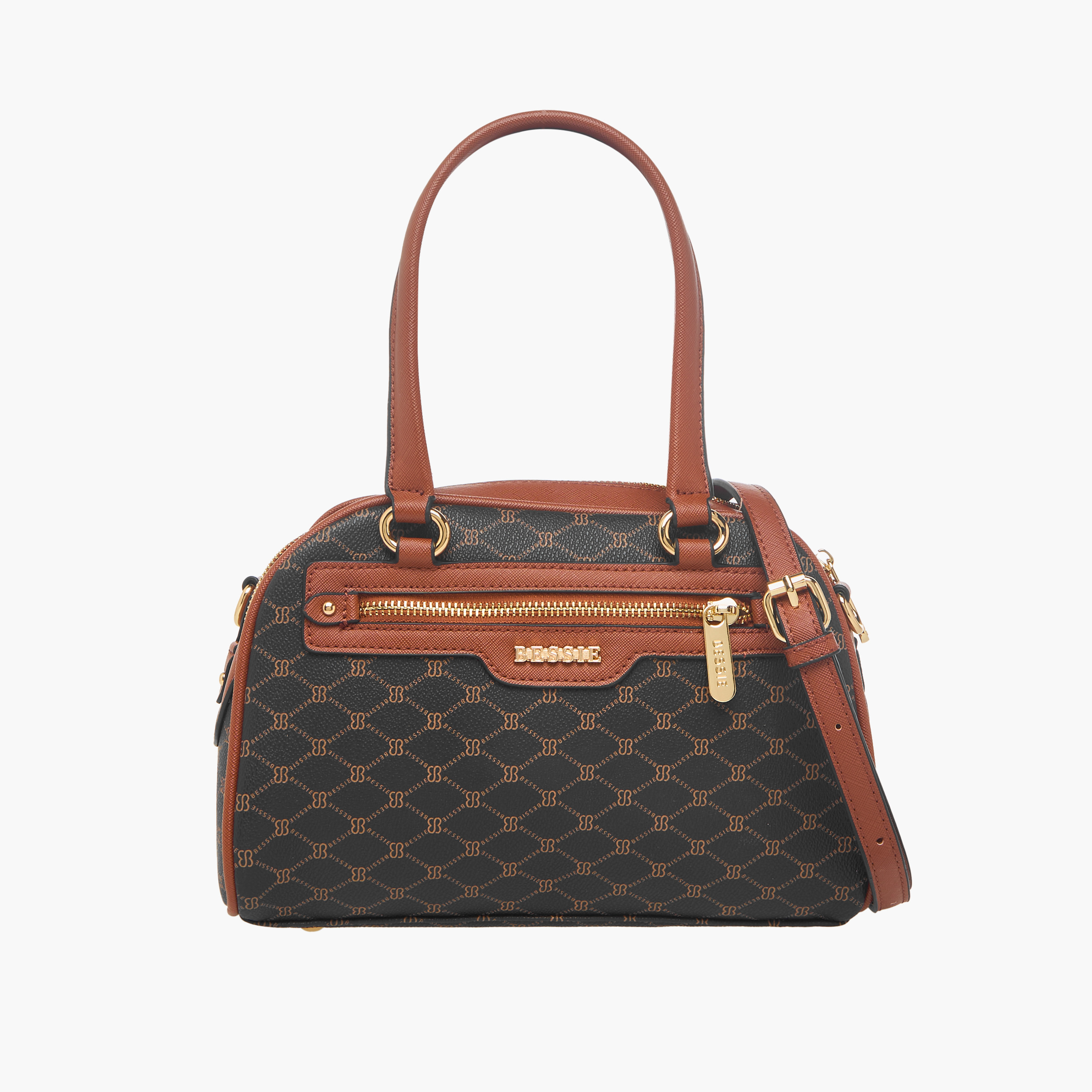 شنطة كروس بودي بمقابض مزدوجة وطبعات مونوجرام من بيسي لندن-women-bagsandwallets-handbags-image-1