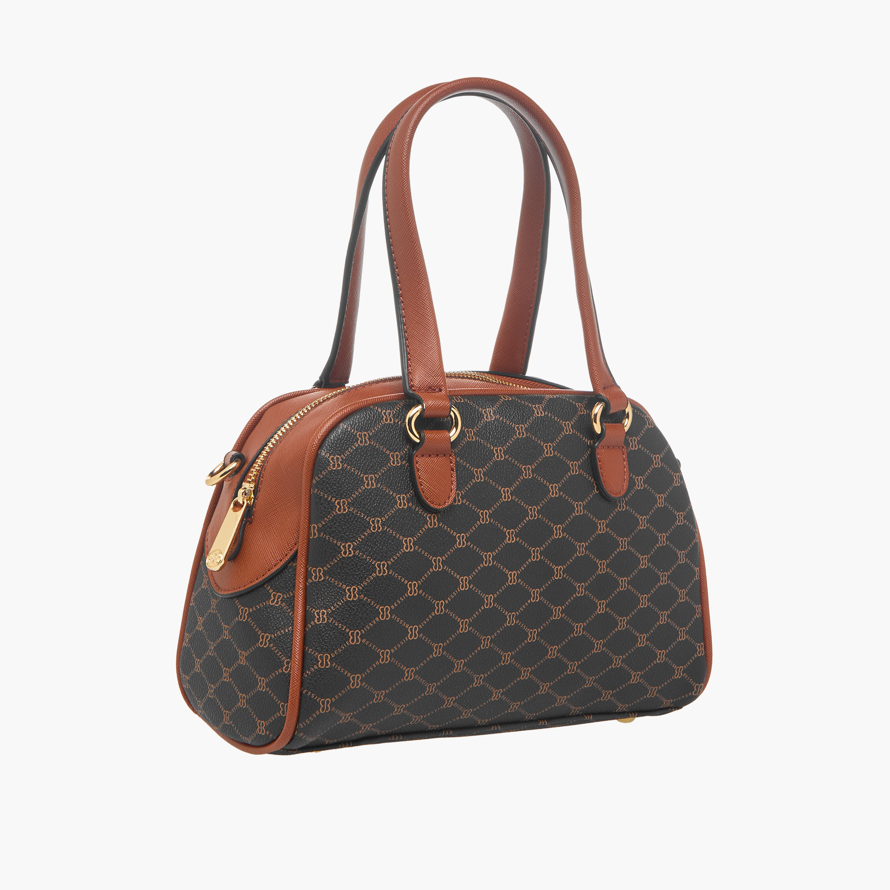 شنطة كروس بودي بمقابض مزدوجة وطبعات مونوجرام من بيسي لندن-women-bagsandwallets-handbags-image-4