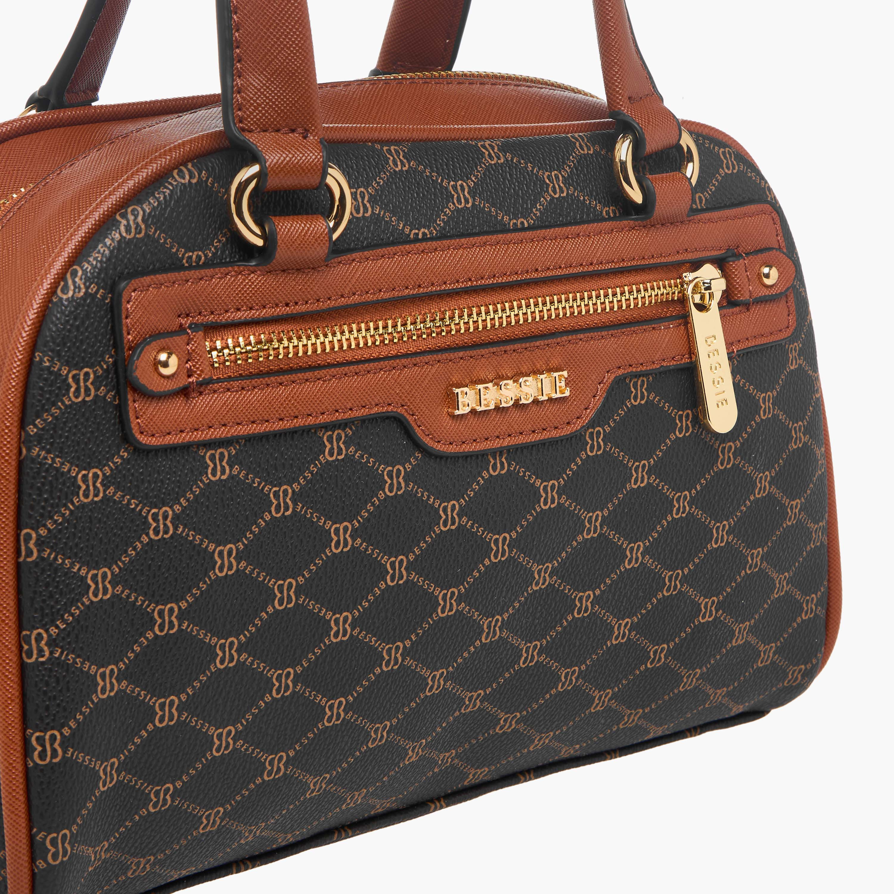 شنطة كروس بودي بمقابض مزدوجة وطبعات مونوجرام من بيسي لندن-women-bagsandwallets-handbags-image-5