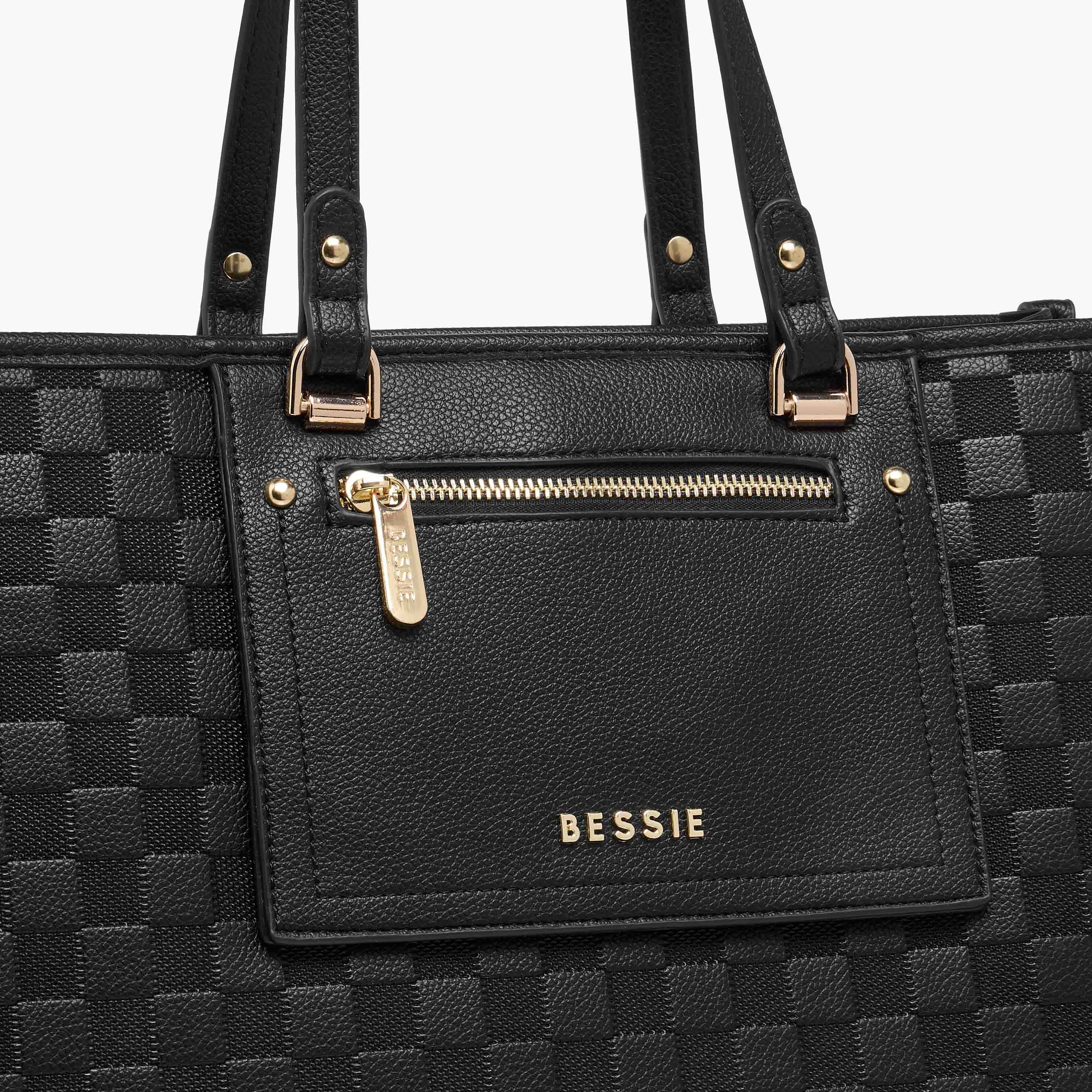 شنطة توتي منقوشة بحزام قابل للفصل من بيسي لندن-women-bagsandwallets-handbags-image-5