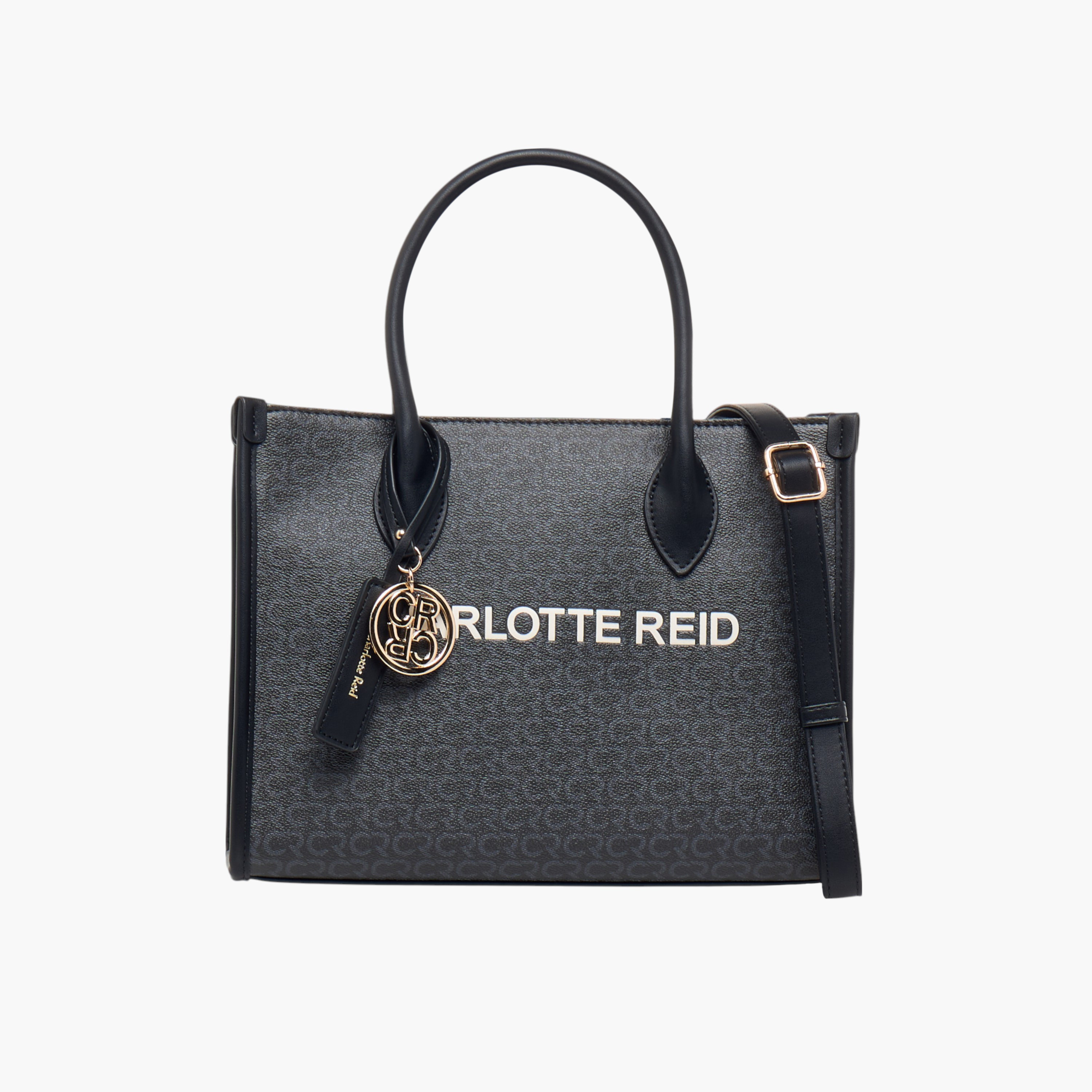 شنطة توت بحزام قابل للفصل وطبعات مونوجرام من شارلوت ريد-women-bagsandwallets-handbags-image-1