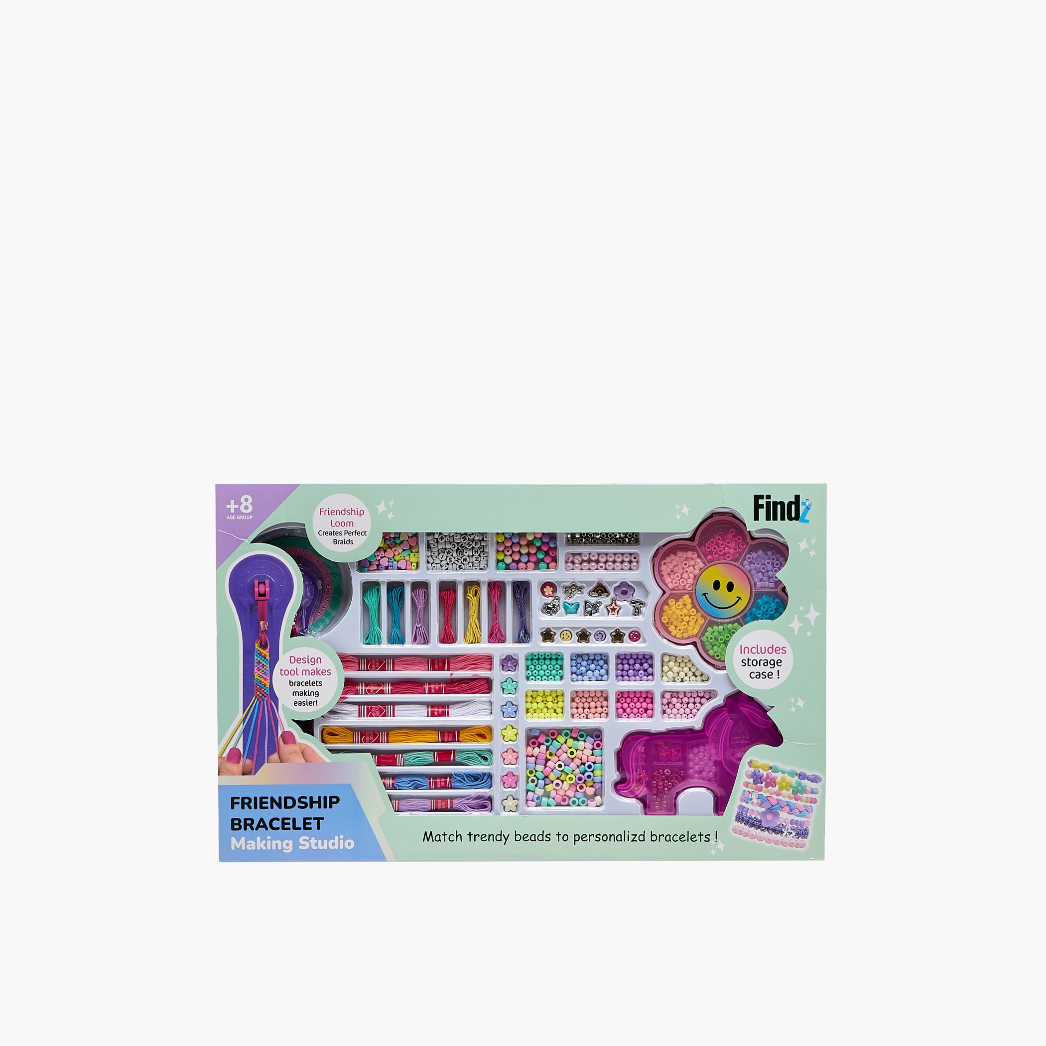 طقم صنع أساور الصداقة اصنعيه بنفسك من فايندز-school-stationery-accessories-image-1
