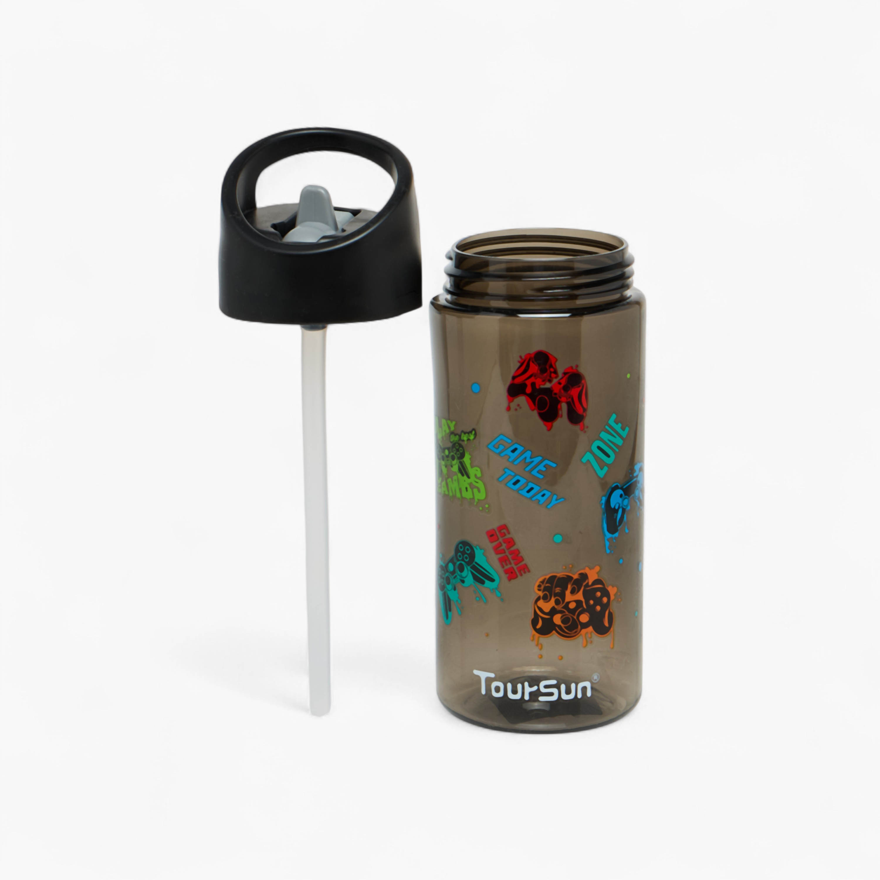 Gaming Print Sipper Water Bottle - 420 ml-school-waterbottles-image-2