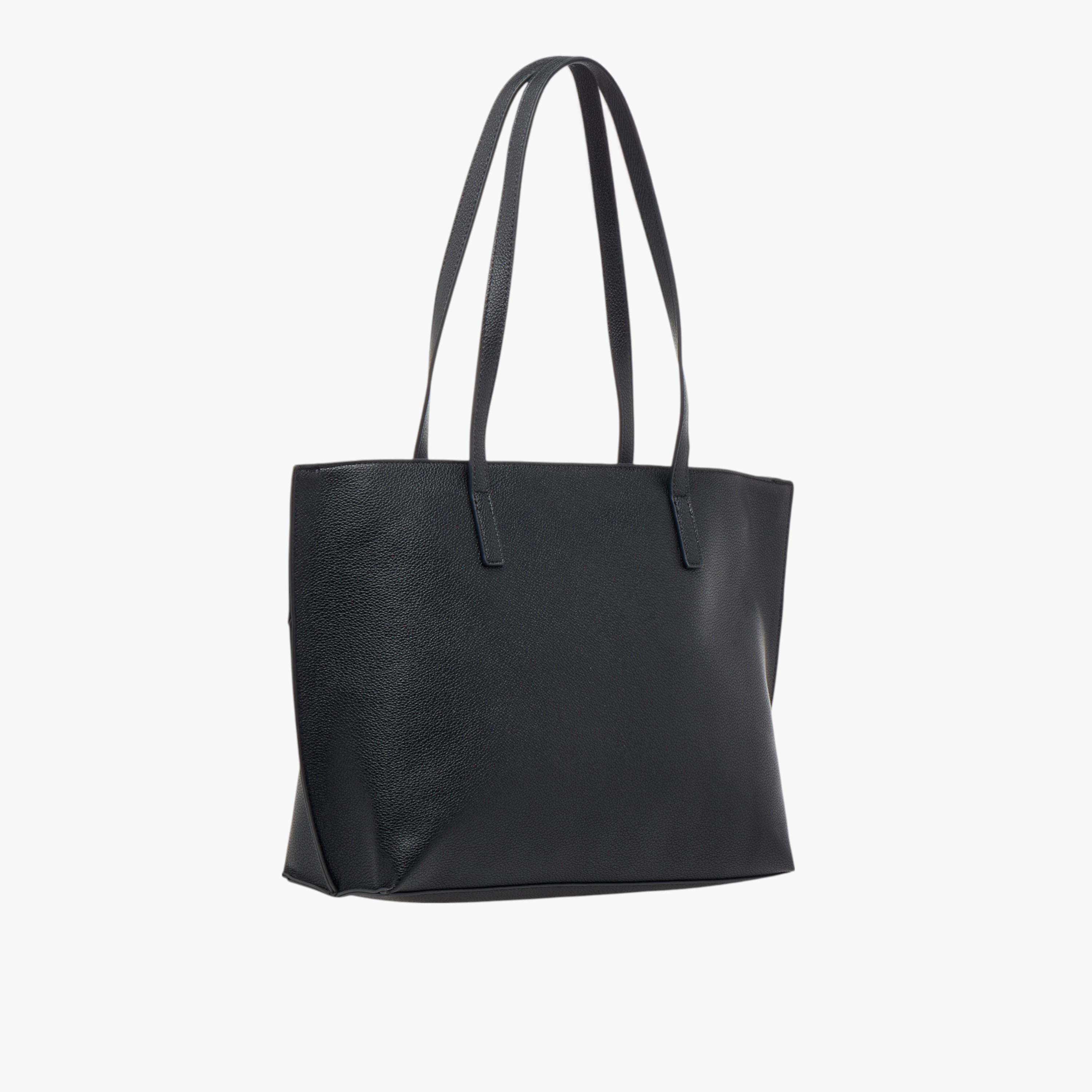 Sasha Solid Tote Bag with Double Handles and Pouch-women-bagsandwallets-handbags-image-4