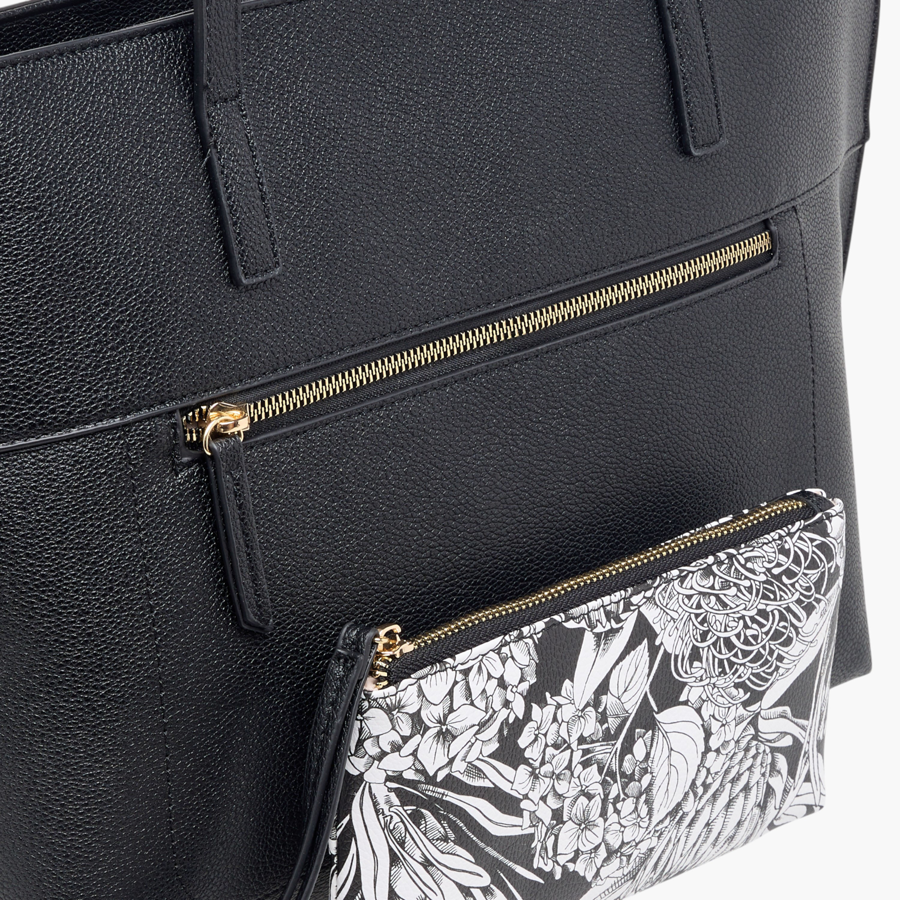 Sasha Solid Tote Bag with Double Handles and Pouch-women-bagsandwallets-handbags-image-6
