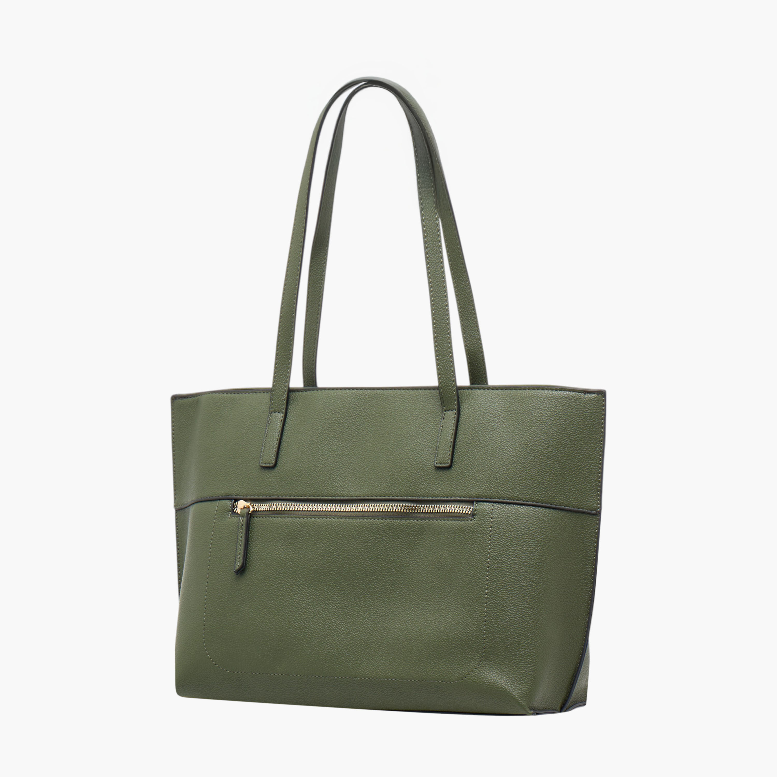 شنطة توتي سادة بمقابض مزدوجة وشنطة صغيرة من ساشا-women-bagsandwallets-handbags-image-3