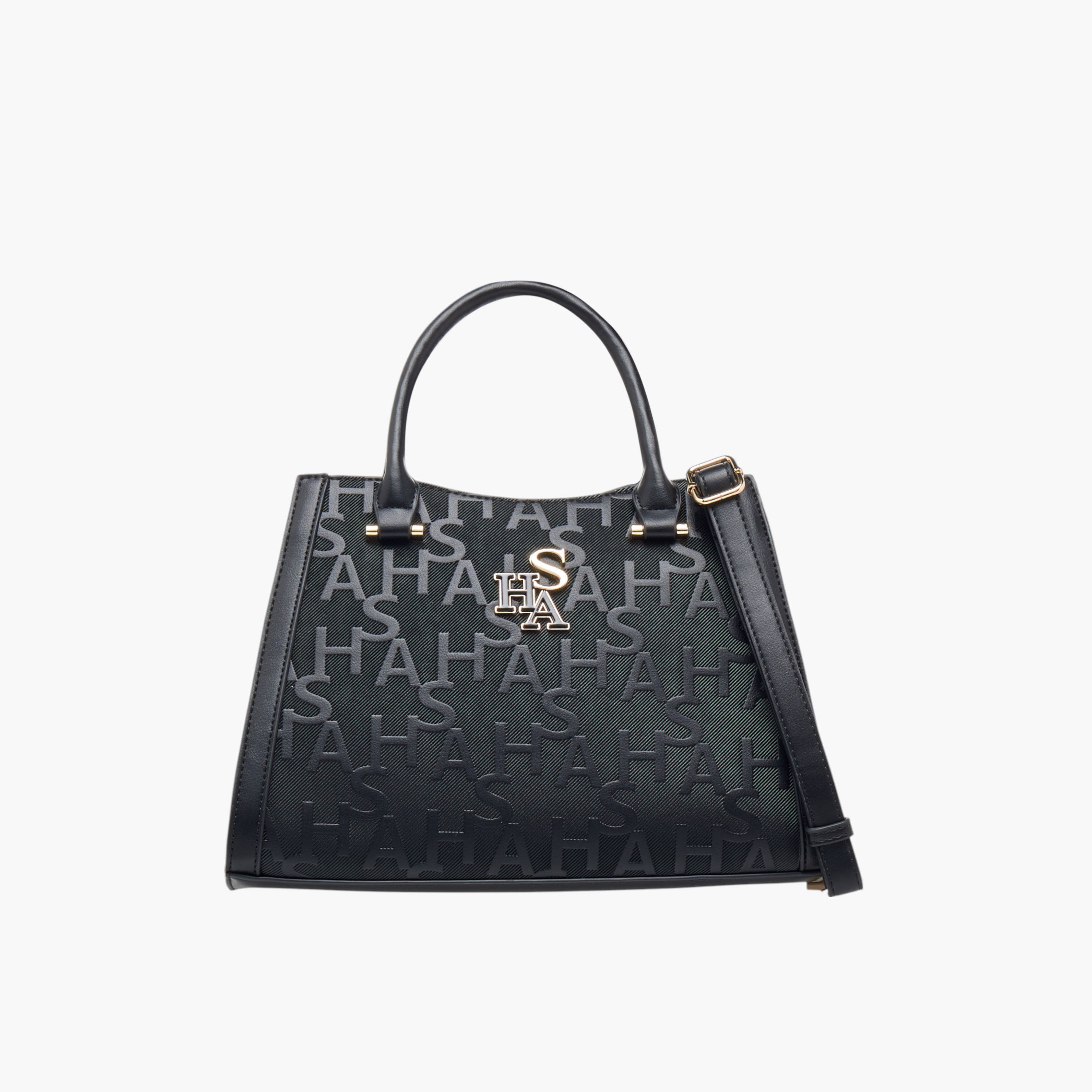 Sasha Monogram Embossed Tote Bag with Detachable Strap and Zip Closure-women-bagsandwallets-handbags-image-1