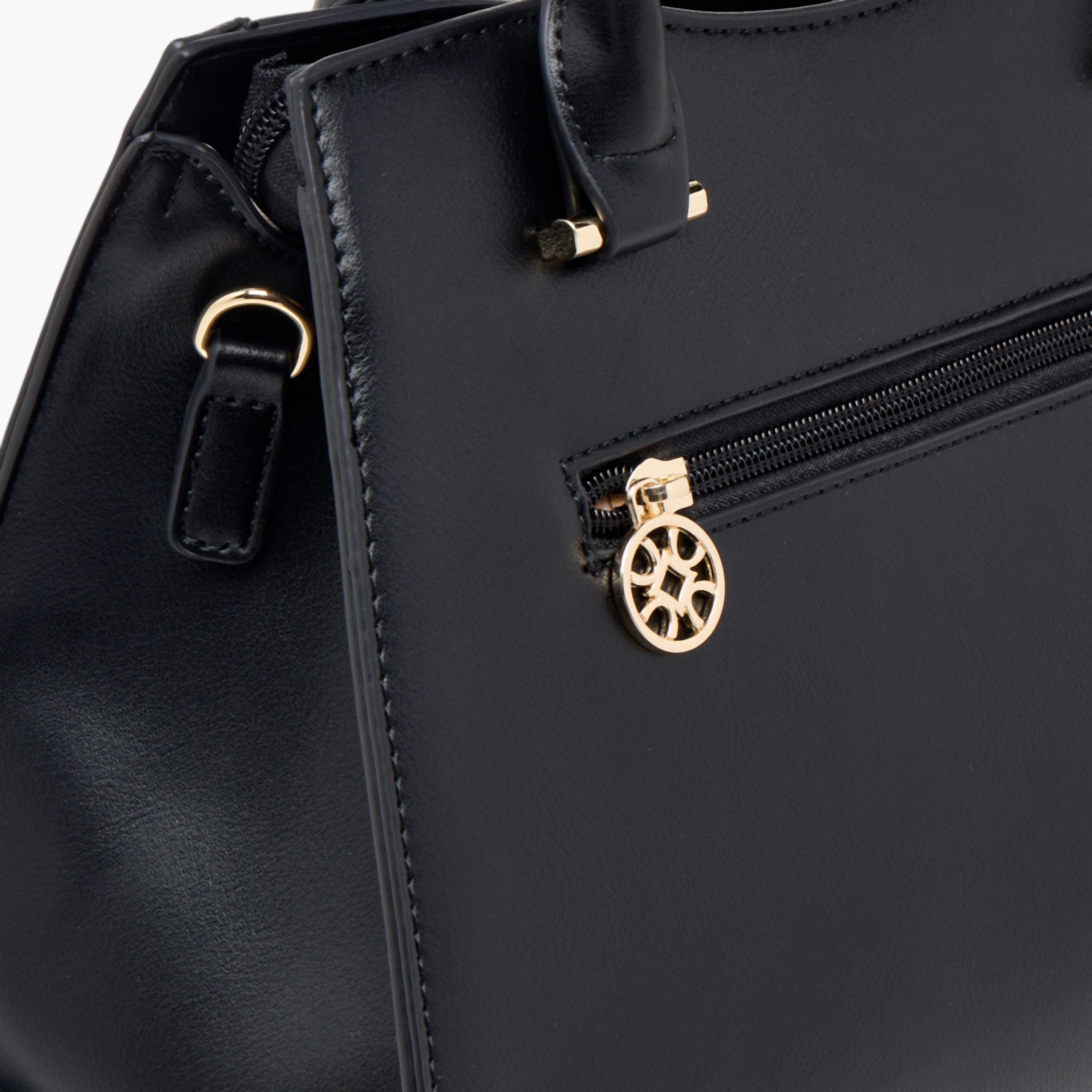 Sasha Monogram Embossed Tote Bag with Detachable Strap and Zip Closure-women-bagsandwallets-handbags-image-6