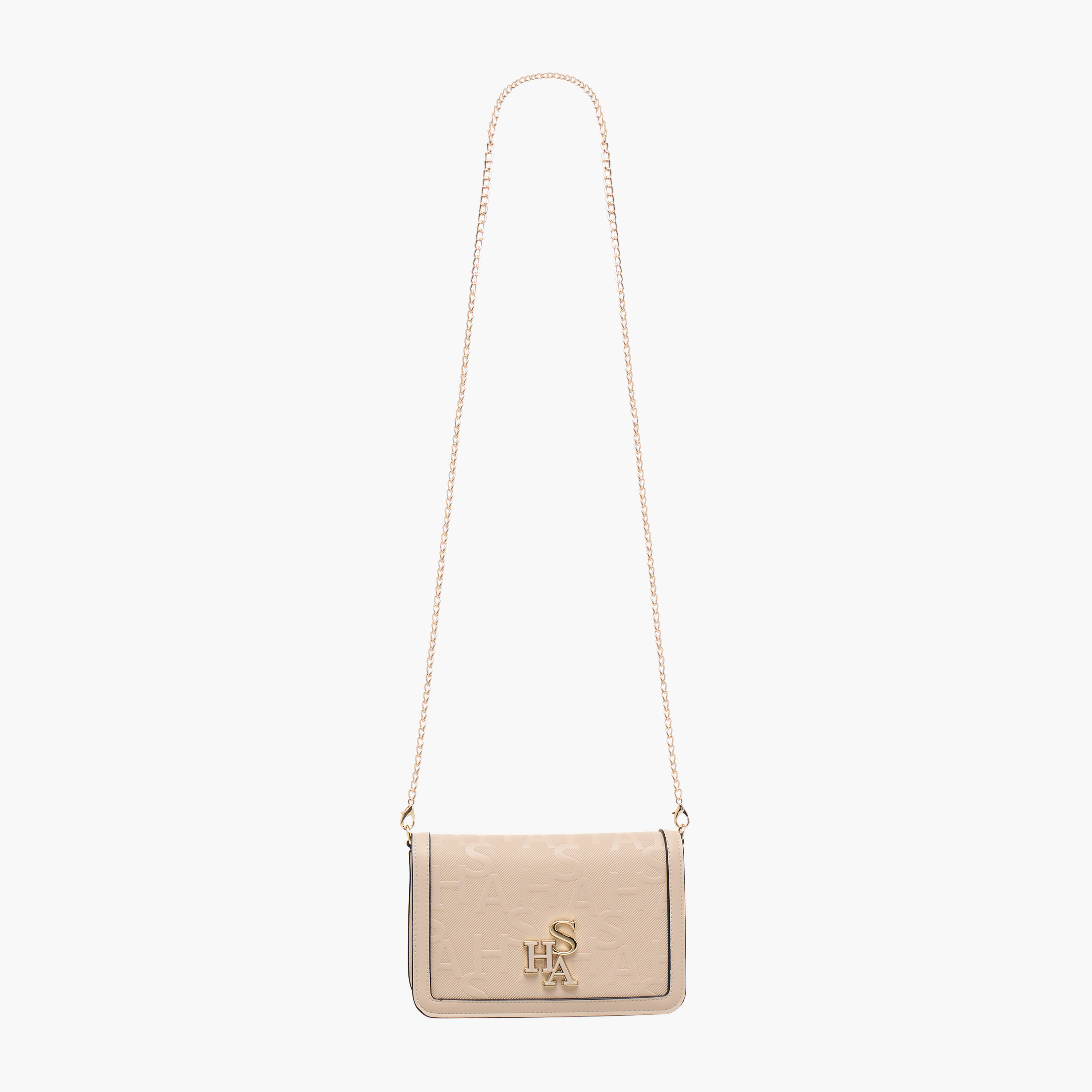 Sasha Embossed Crossbody Bag with Chain Strap and Button Closure-women-bagsandwallets-handbags-image-3