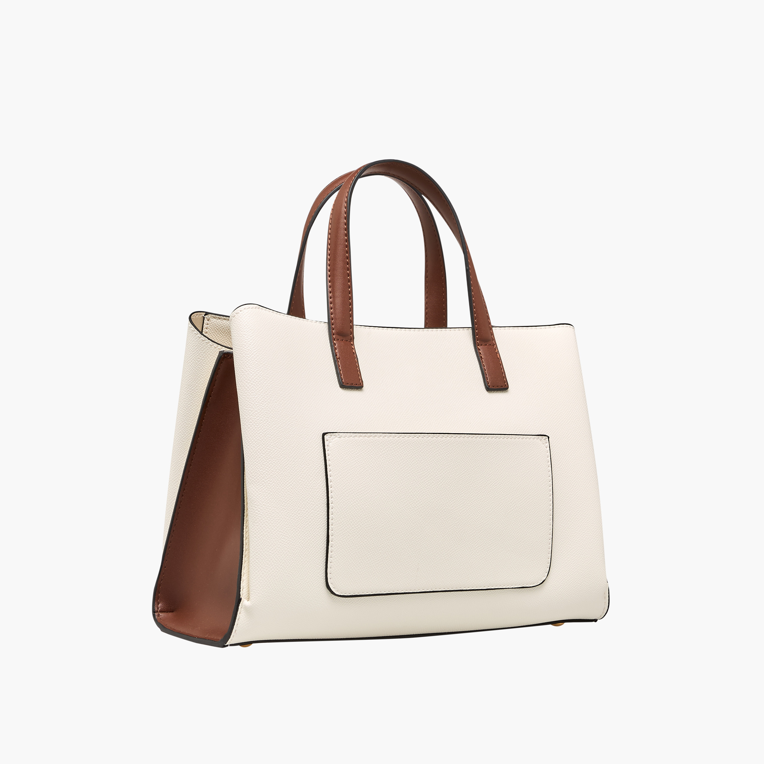 Sasha Solid Tote Bag with Double Handles and Detachable Strap-women-bagsandwallets-handbags-image-4