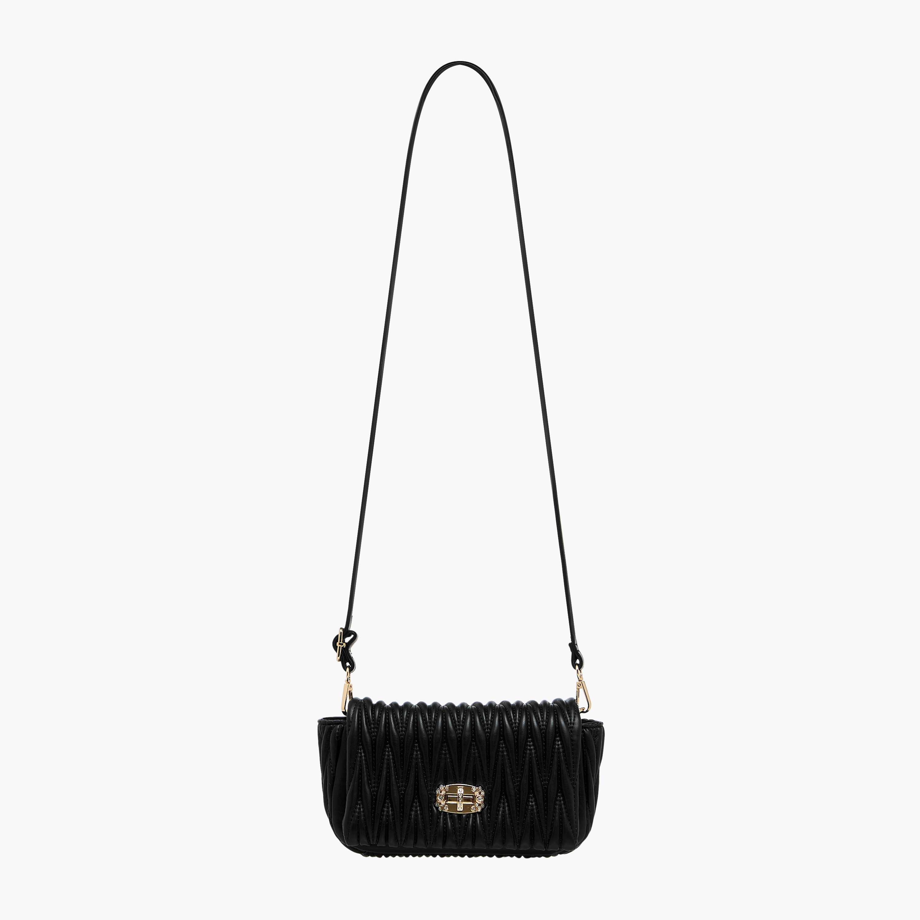 شنطة كروس بودي مبطنة بقفل إغلاق وحزام قابل للتعديل من أدور-women-bagsandwallets-handbags-image-3