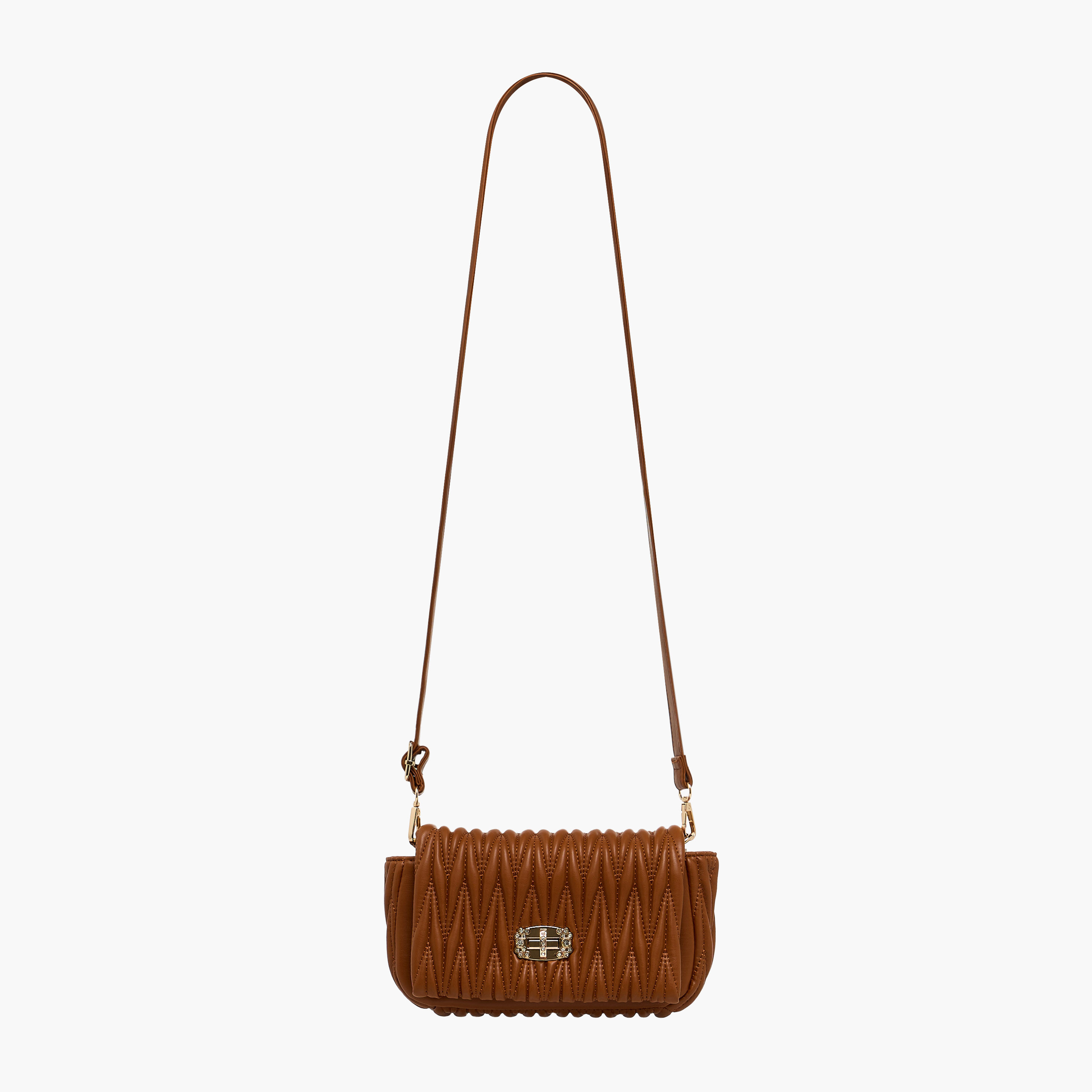 شنطة كروس مبطنة بحزام قابل للفصل وقفل دوّار من أدور-women-bagsandwallets-handbags-image-3