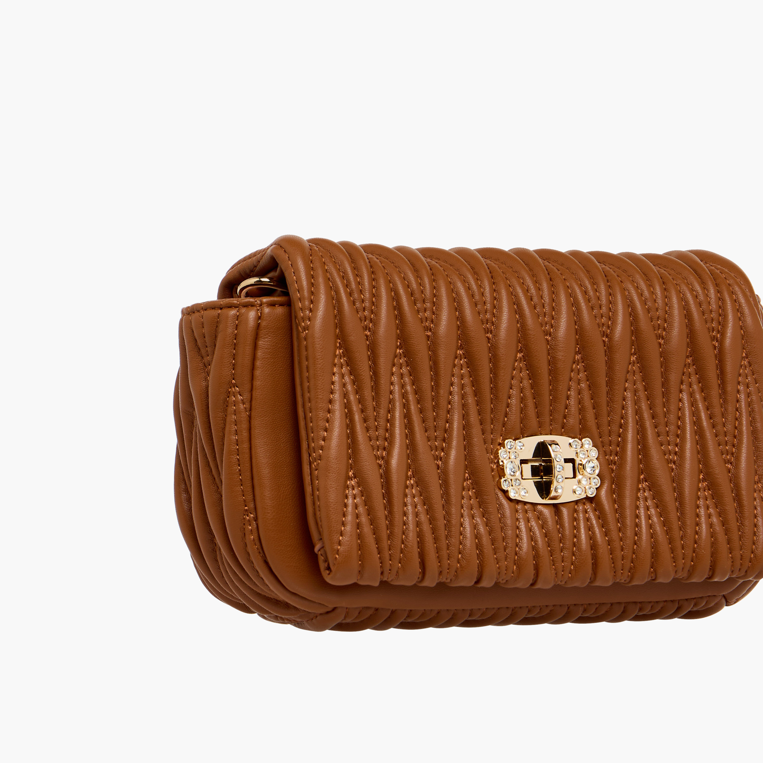 شنطة كروس مبطنة بحزام قابل للفصل وقفل دوّار من أدور-women-bagsandwallets-handbags-image-6