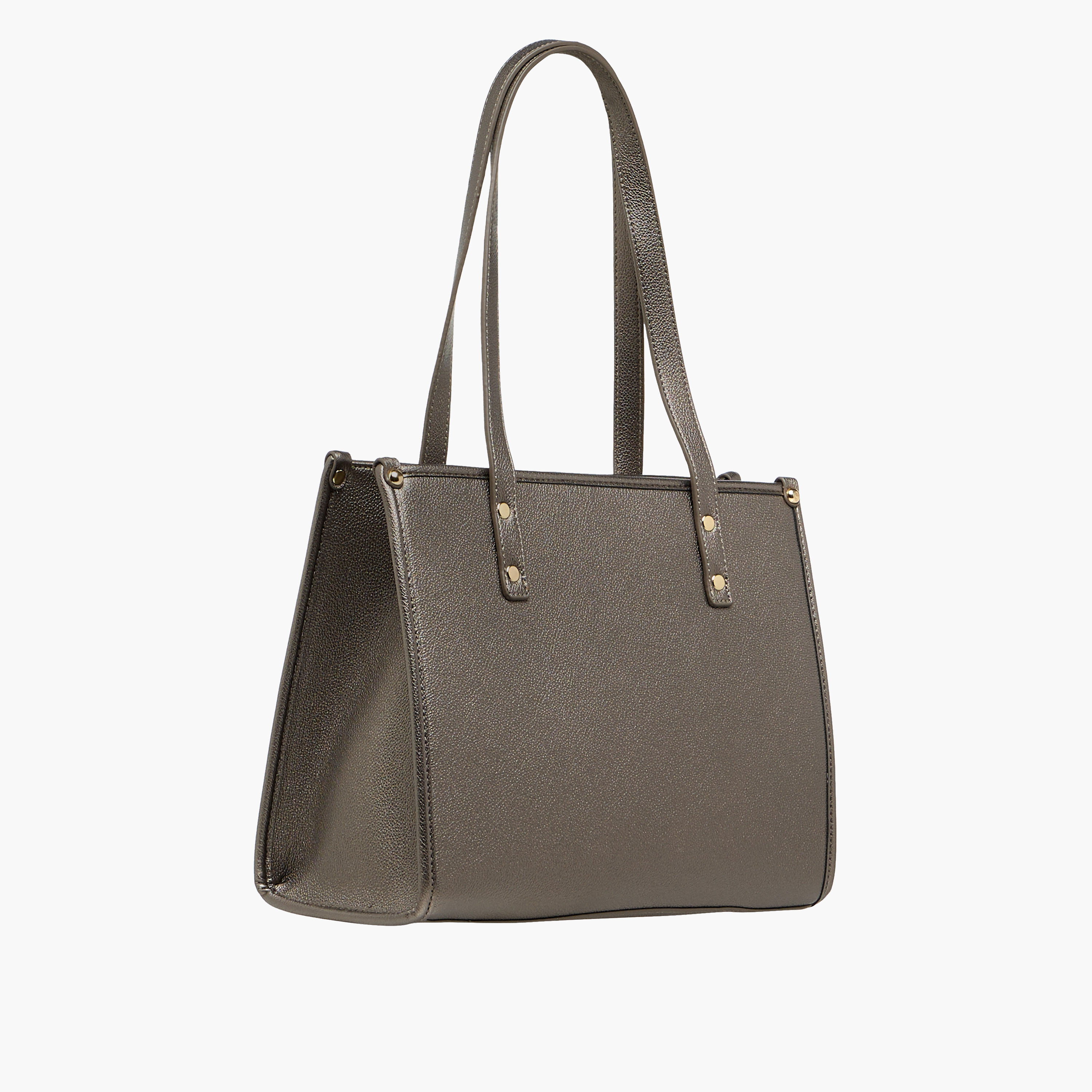 شنطة توتي بقوالب ملونة وتفاصيل سلسلة ومقابض مزدوجة من أدور-women-bagsandwallets-handbags-image-4