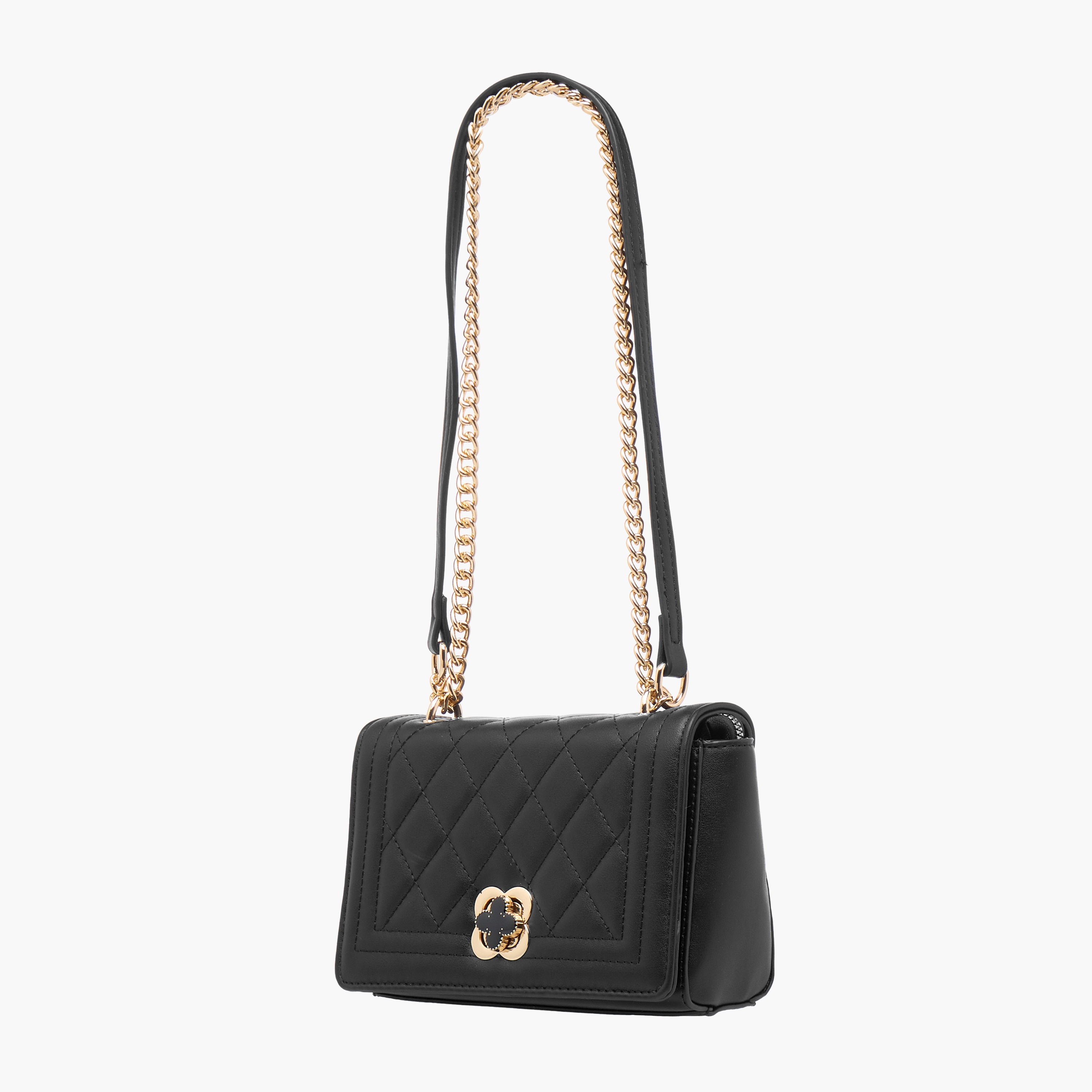 شنطة كروس بودي مبطنة بحزام سلسلة وقفل إغلاق دوار من أدور-women-bagsandwallets-handbags-image-3