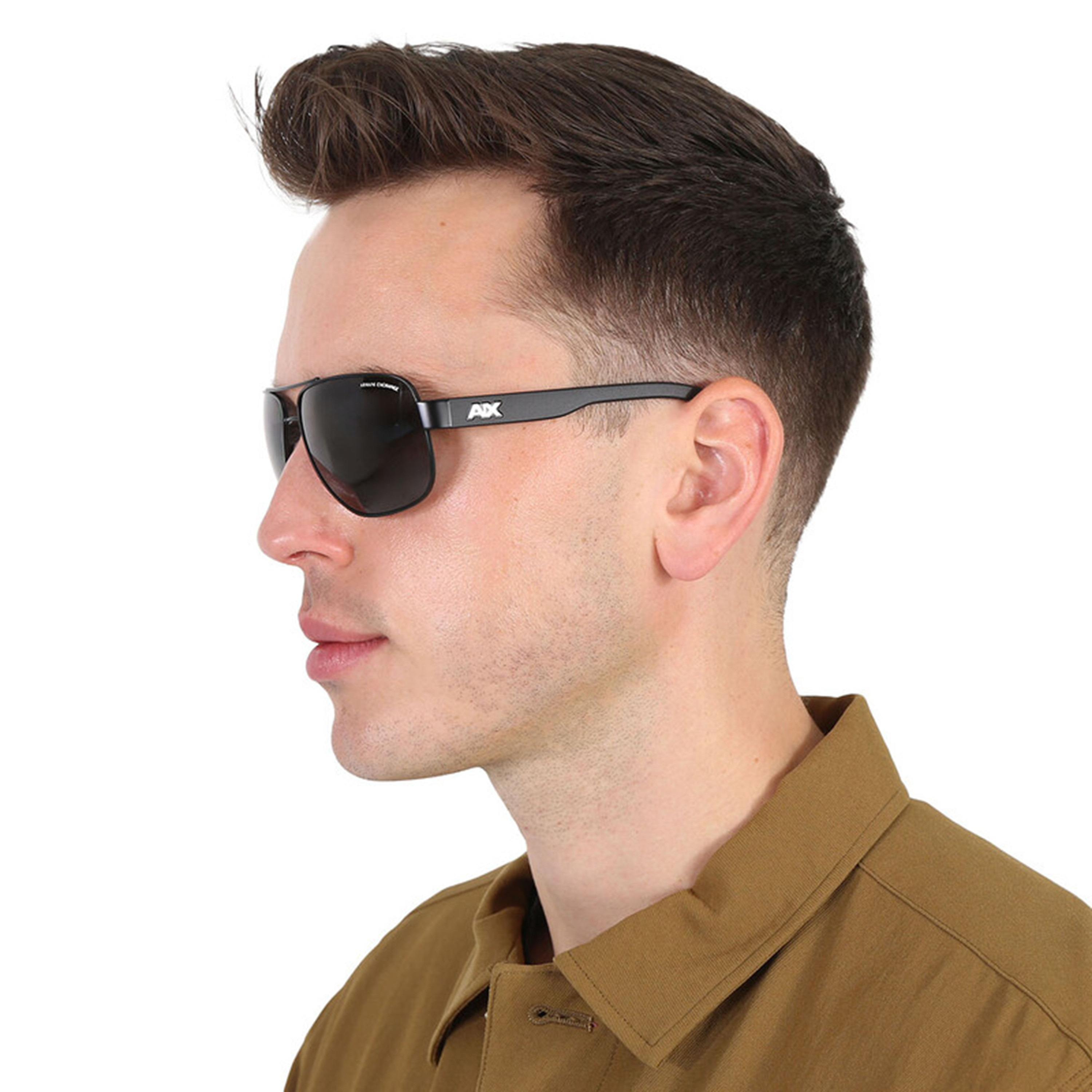 Armani Exchange Men Aviator Polorized Grey Sunglasses | 0AX2012S606381-men-sunglasses-image-4