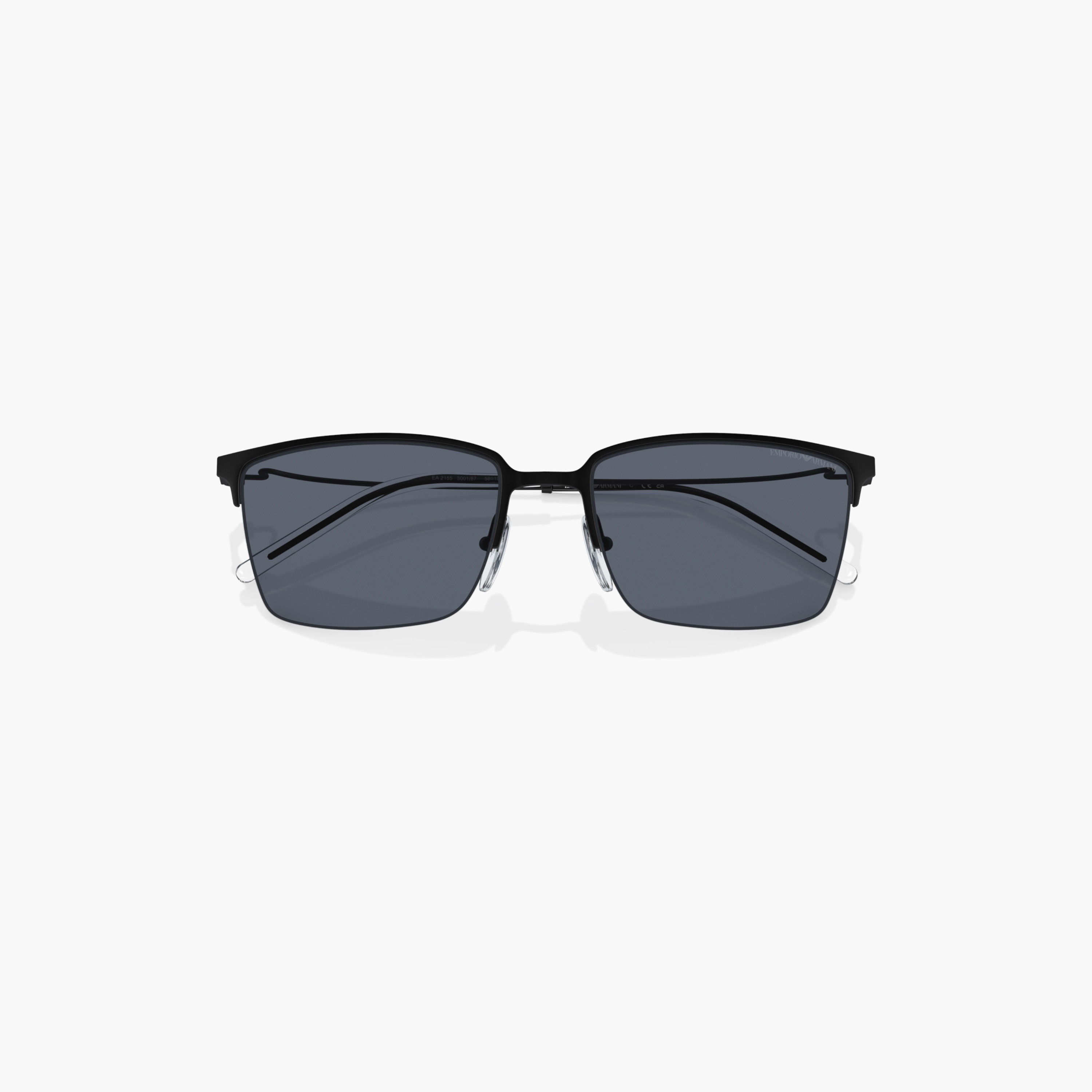 EMPORIO ARMANI Tinted Full Rim Wayfarer Sunglasses with Nose Pad-men-sunglasses-image-2