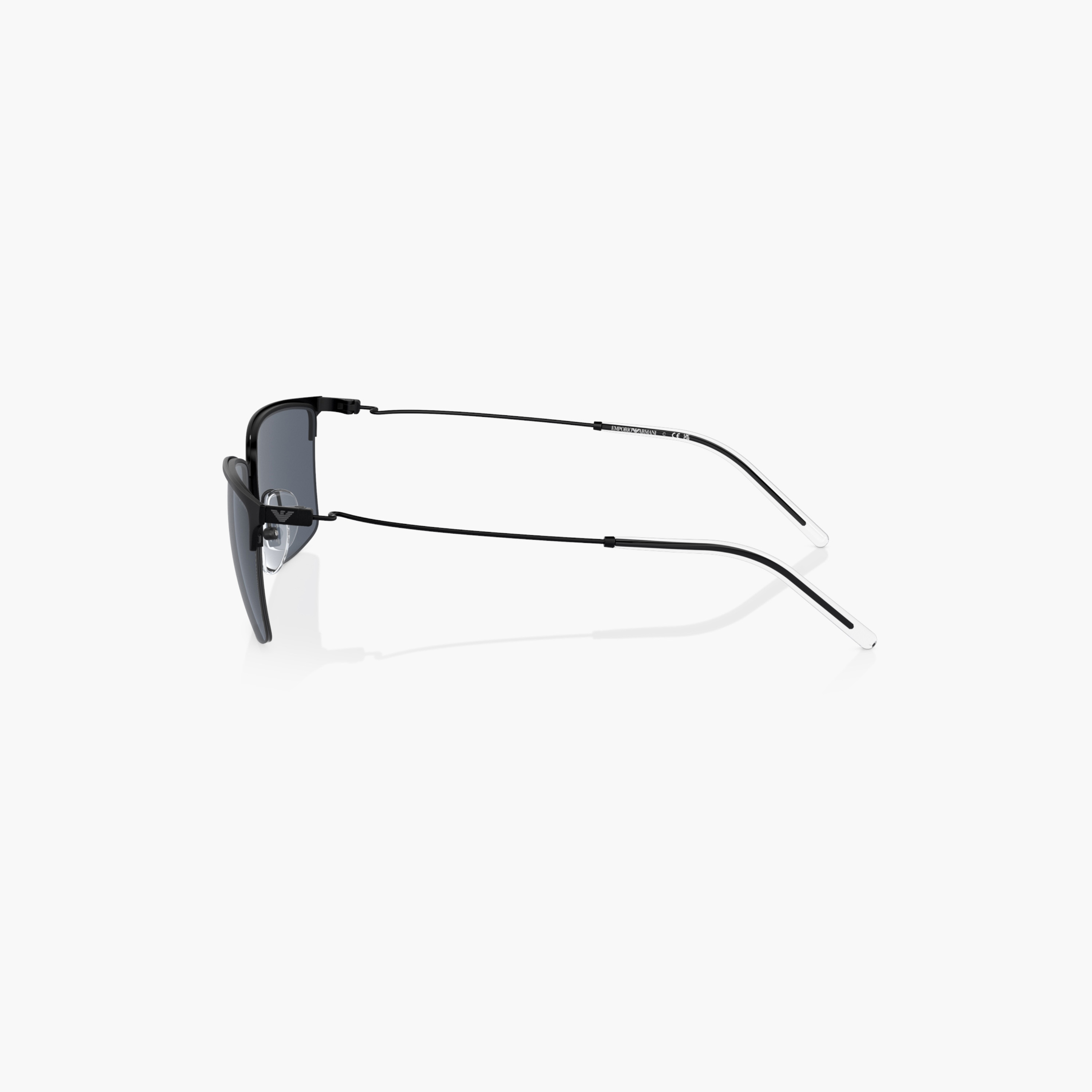 EMPORIO ARMANI Tinted Full Rim Wayfarer Sunglasses with Nose Pad-men-sunglasses-image-4