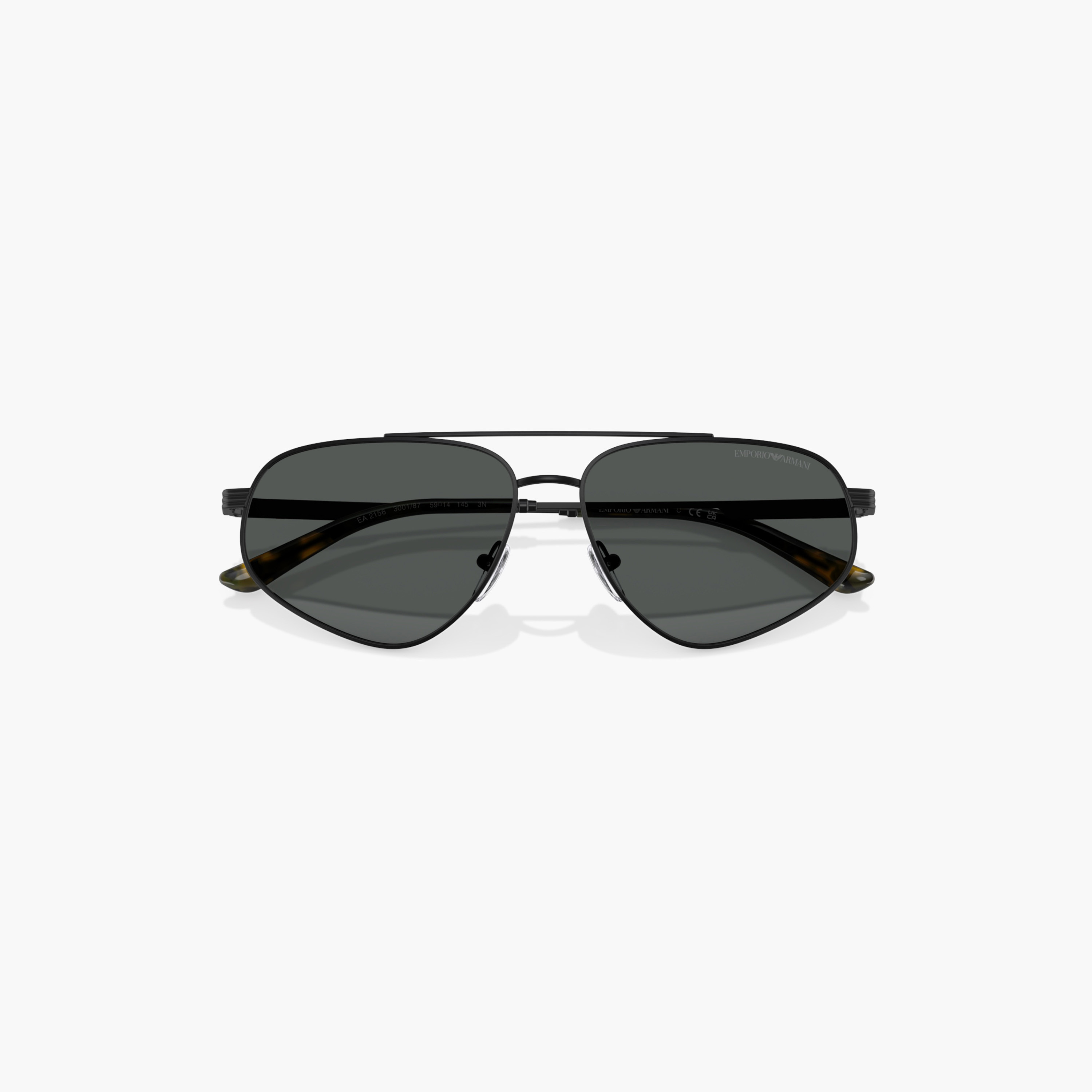 EMPORIO ARMANI Tinted Full Rim Aviator Sunglasses with Nose Pad-men-sunglasses-image-2