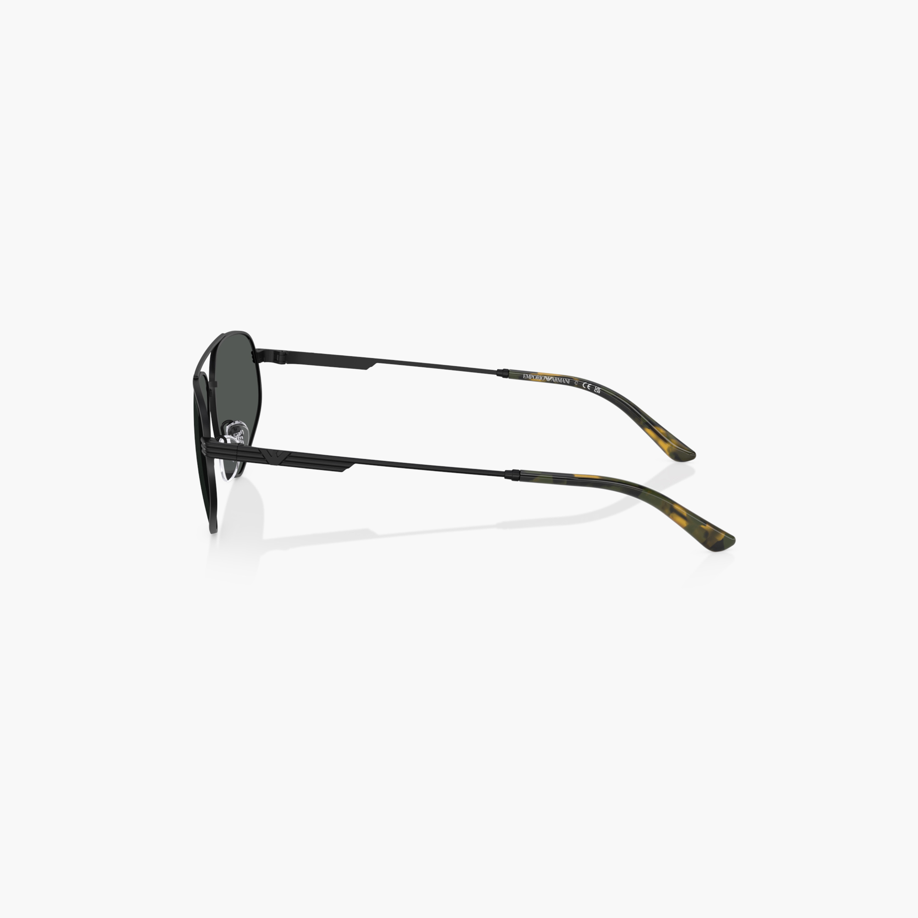 EMPORIO ARMANI Tinted Full Rim Aviator Sunglasses with Nose Pad-men-sunglasses-image-4