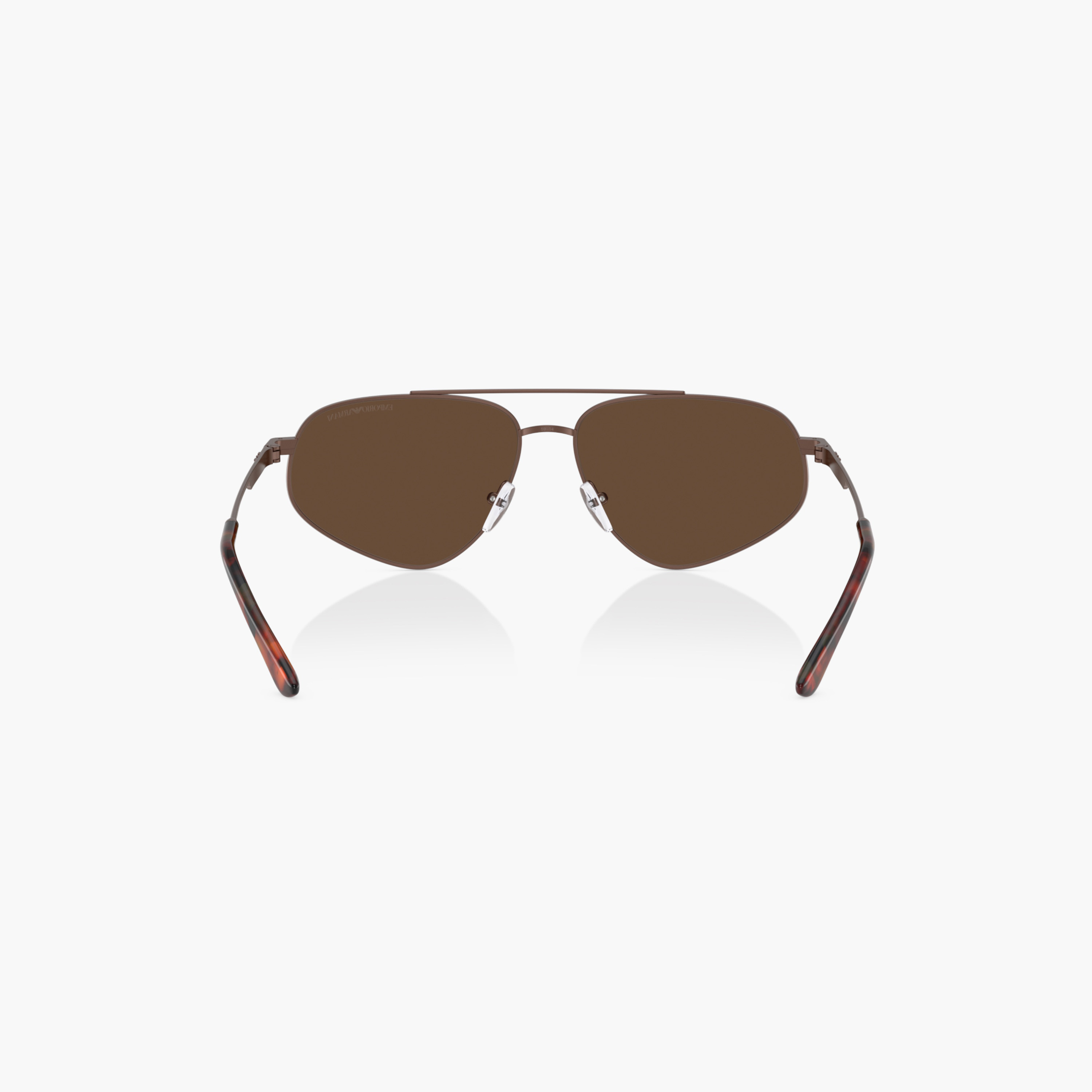 EMPORIO ARMANI Tinted Full Rim Aviator Sunglasses with Nose Pad-men-sunglasses-image-4