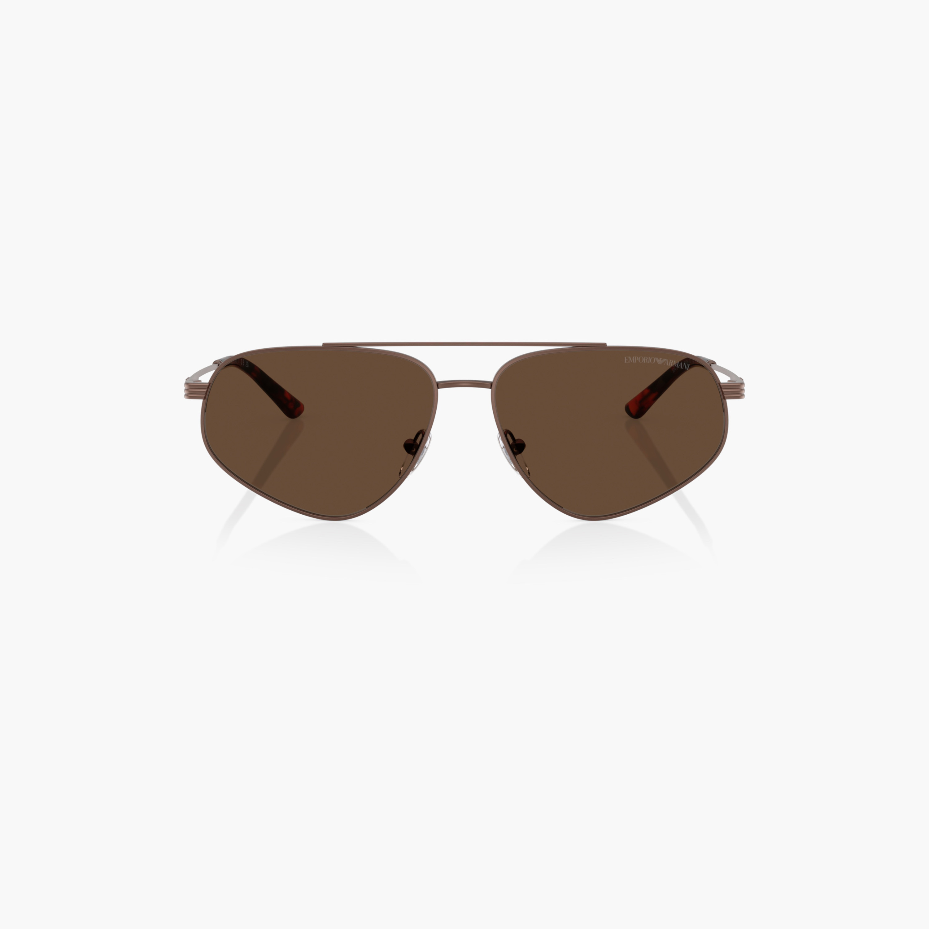 EMPORIO ARMANI Tinted Full Rim Aviator Sunglasses with Nose Pad-men-sunglasses-image-5