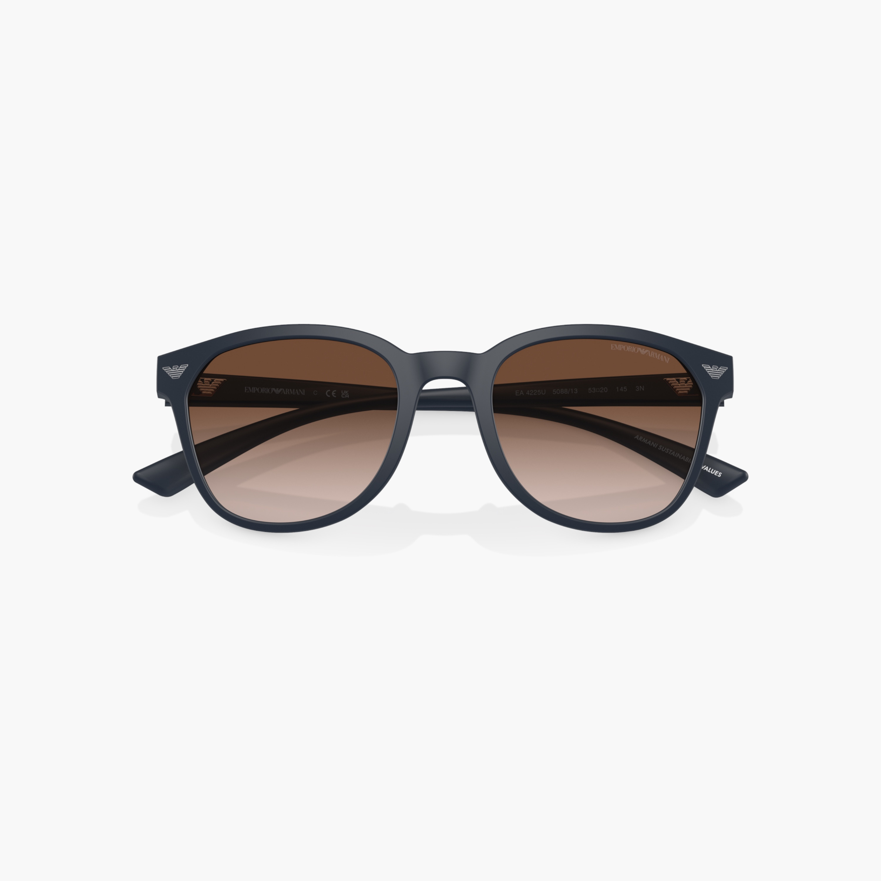 EMPORIO ARMANI Tinted Full Rim Clubmaster Sunglasses-men-sunglasses-image-3
