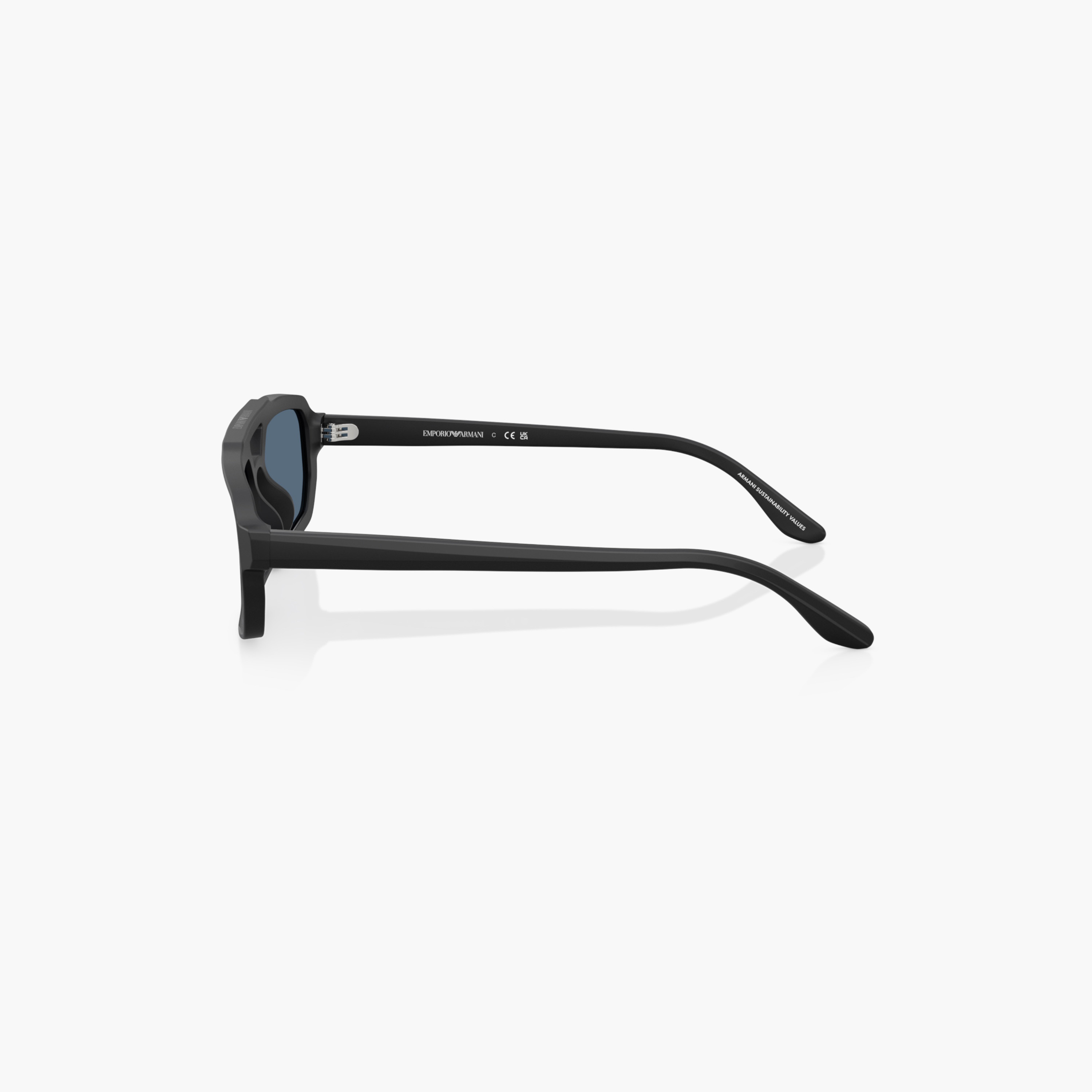 EMPORIO ARMANI Tinted Full Rim Wayfarer Sunglasses-men-sunglasses-image-4