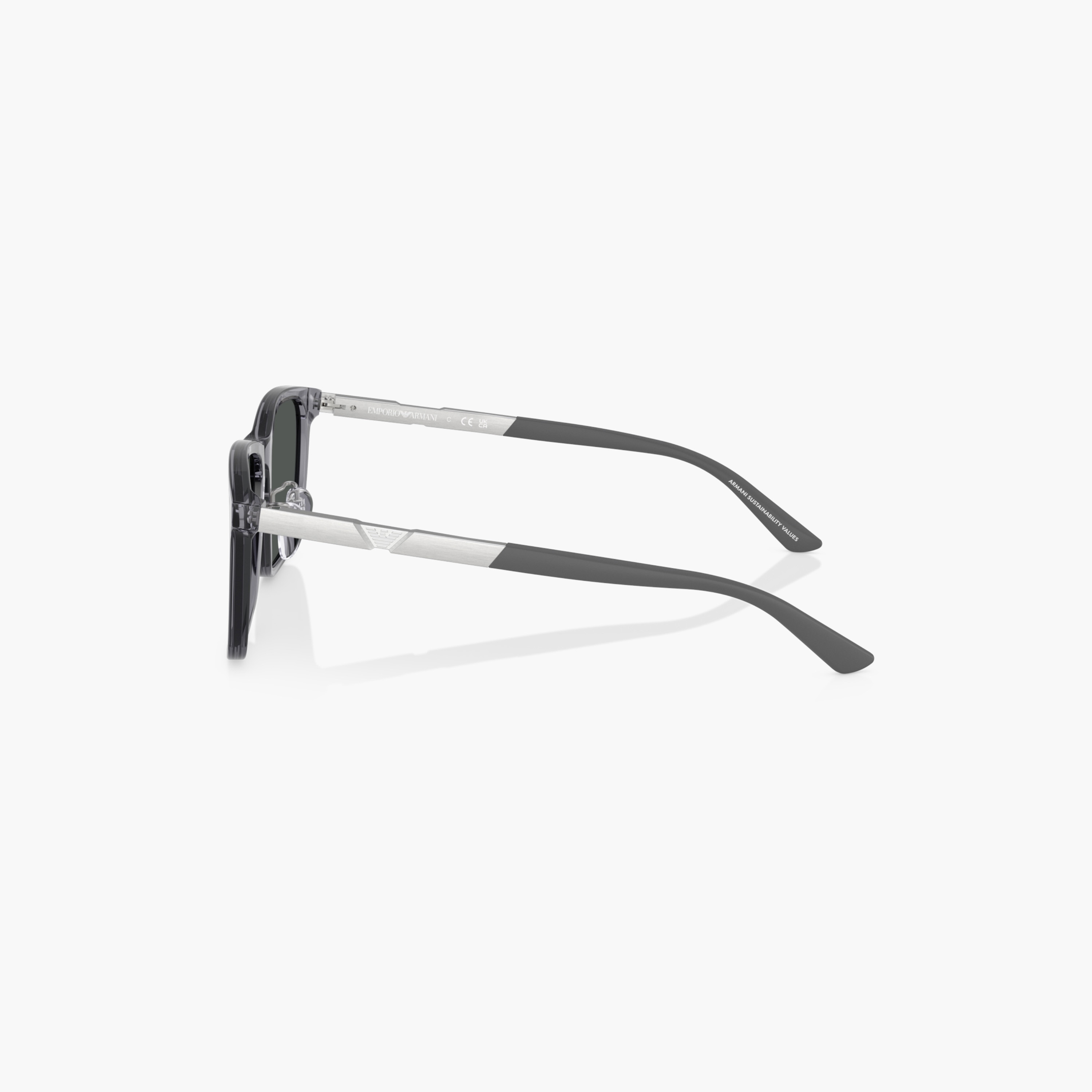 نظارة شمسية وايفارير ملونة بإطار كامل ووسادات أنف من إمبوريو أرماني-men-sunglasses-image-3