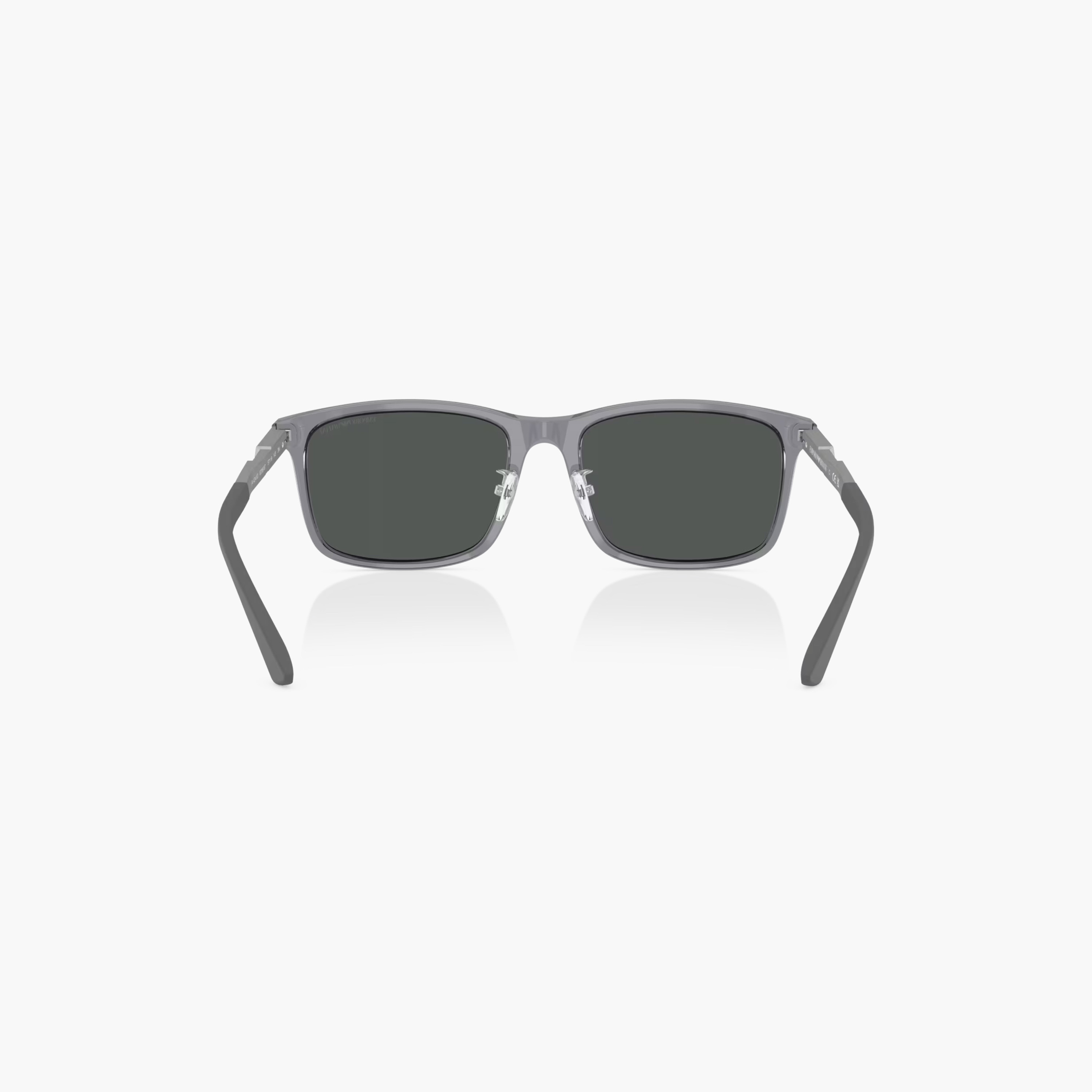 نظارة شمسية وايفارير ملونة بإطار كامل ووسادات أنف من إمبوريو أرماني-men-sunglasses-image-4