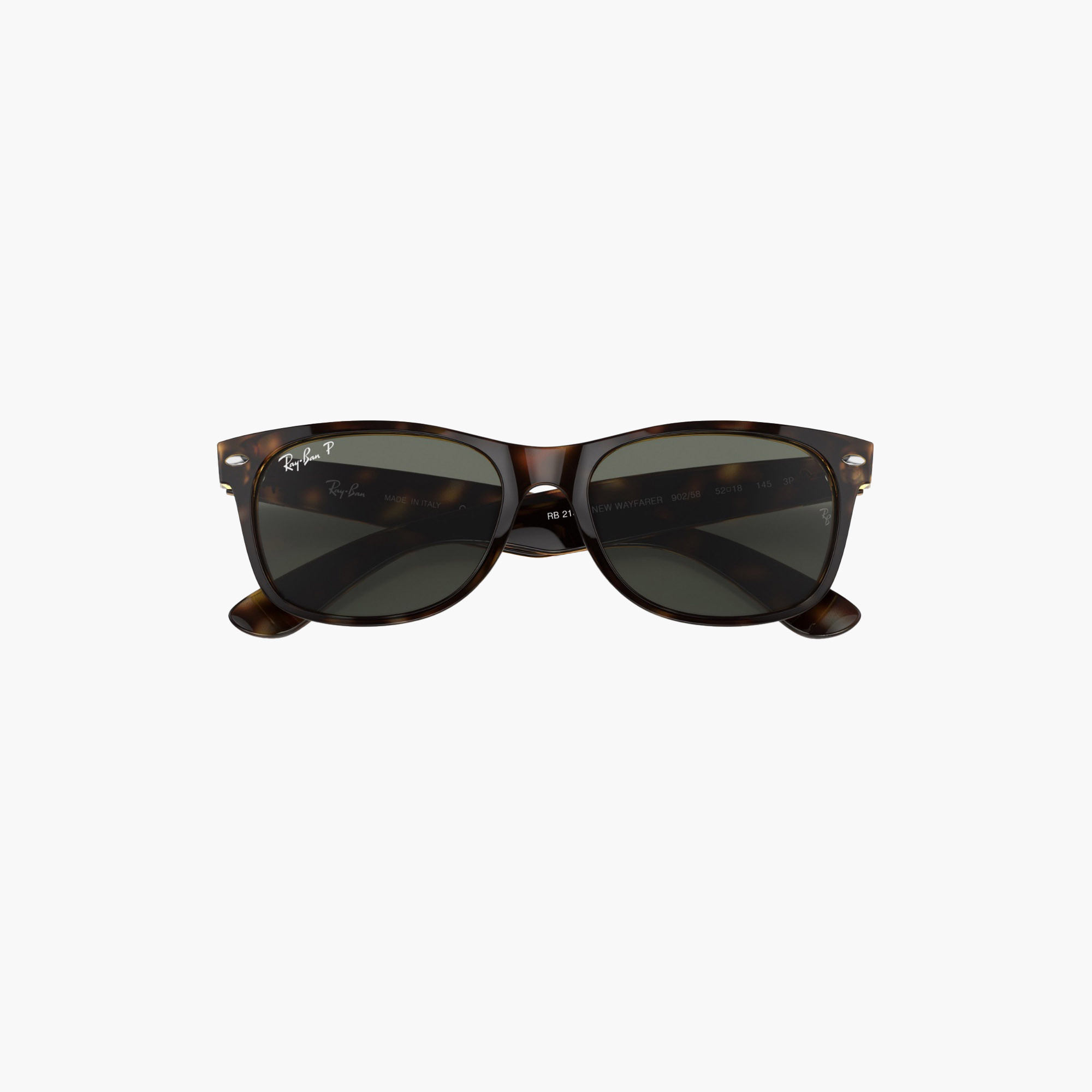 Ray-Ban Unisex Wayfarer Sunglasses Green Lens-men-sunglasses-image-2