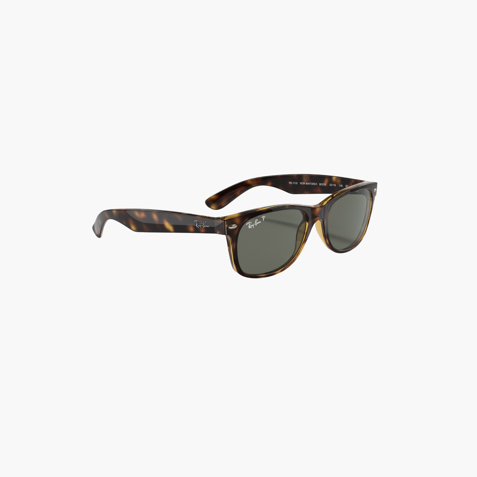 Ray-Ban Unisex Wayfarer Sunglasses Green Lens-men-sunglasses-image-3