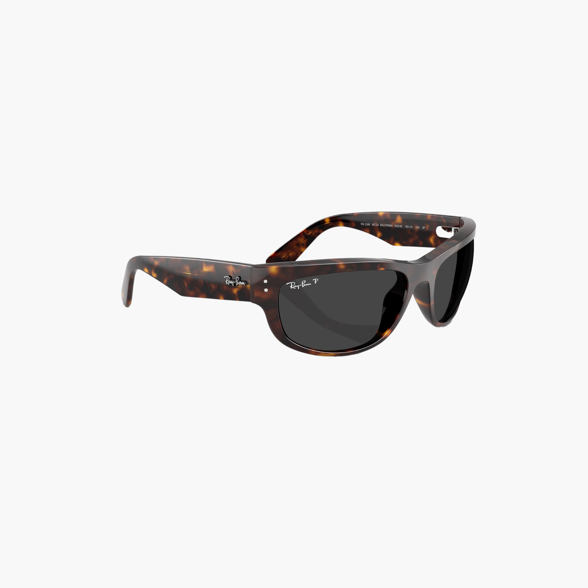 نظارة شمسية مستطيلة بعدسات سوداء من راي بان-men-sunglasses-image-3