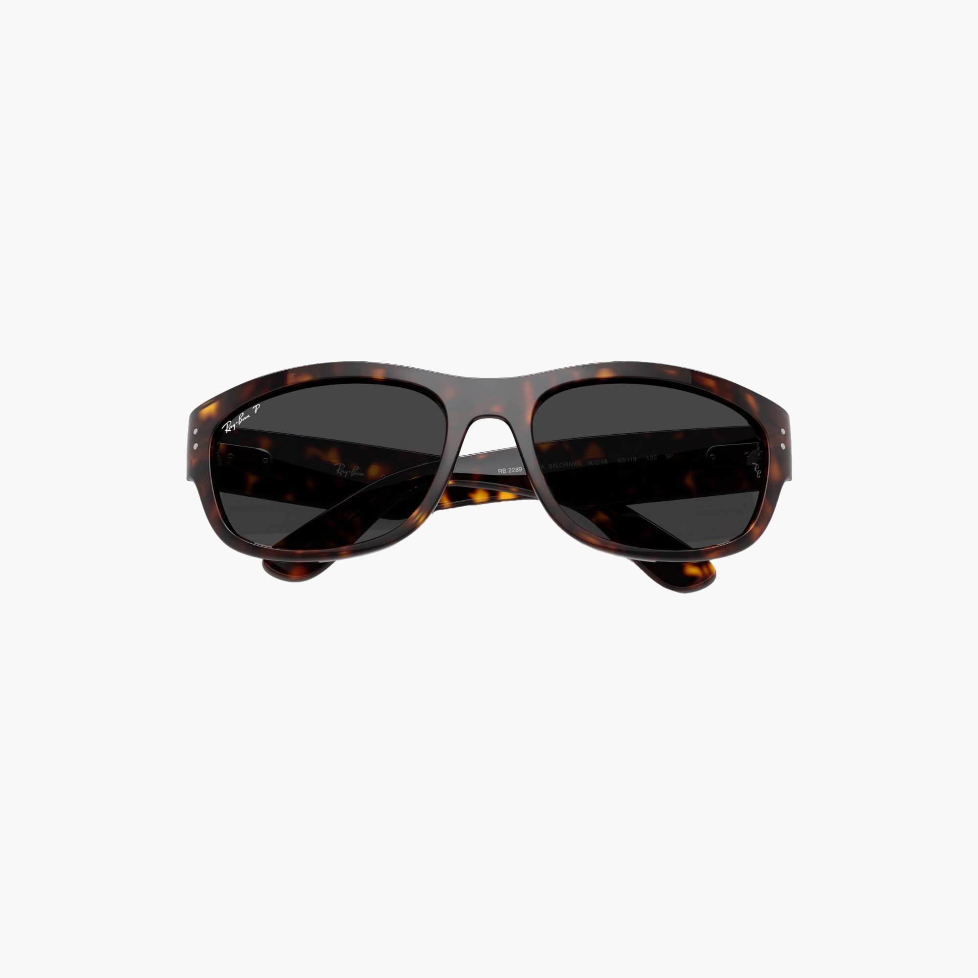 نظارة شمسية مستطيلة بعدسات سوداء من راي بان-men-sunglasses-image-4