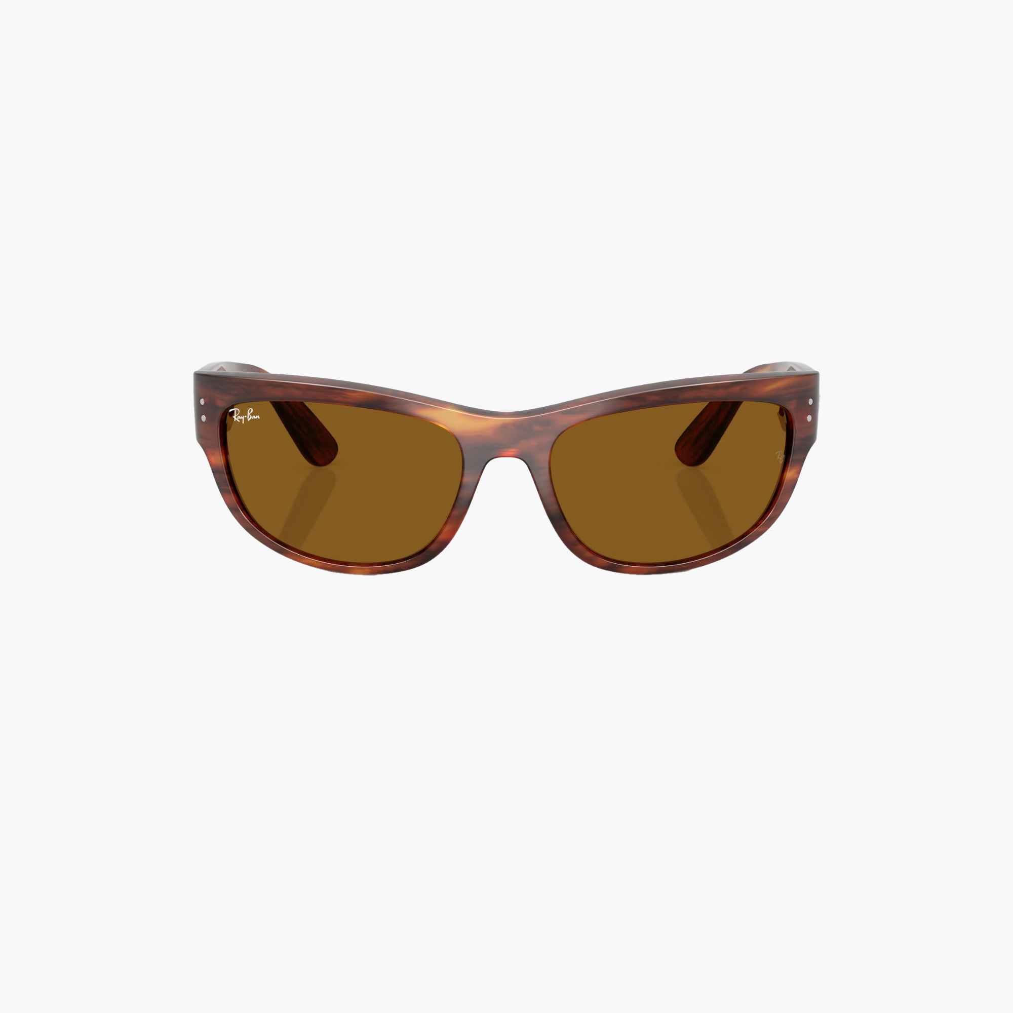 Ray-Ban Striped Havana Sunglasses UV Protection Brown Lens-men-sunglasses-image-4