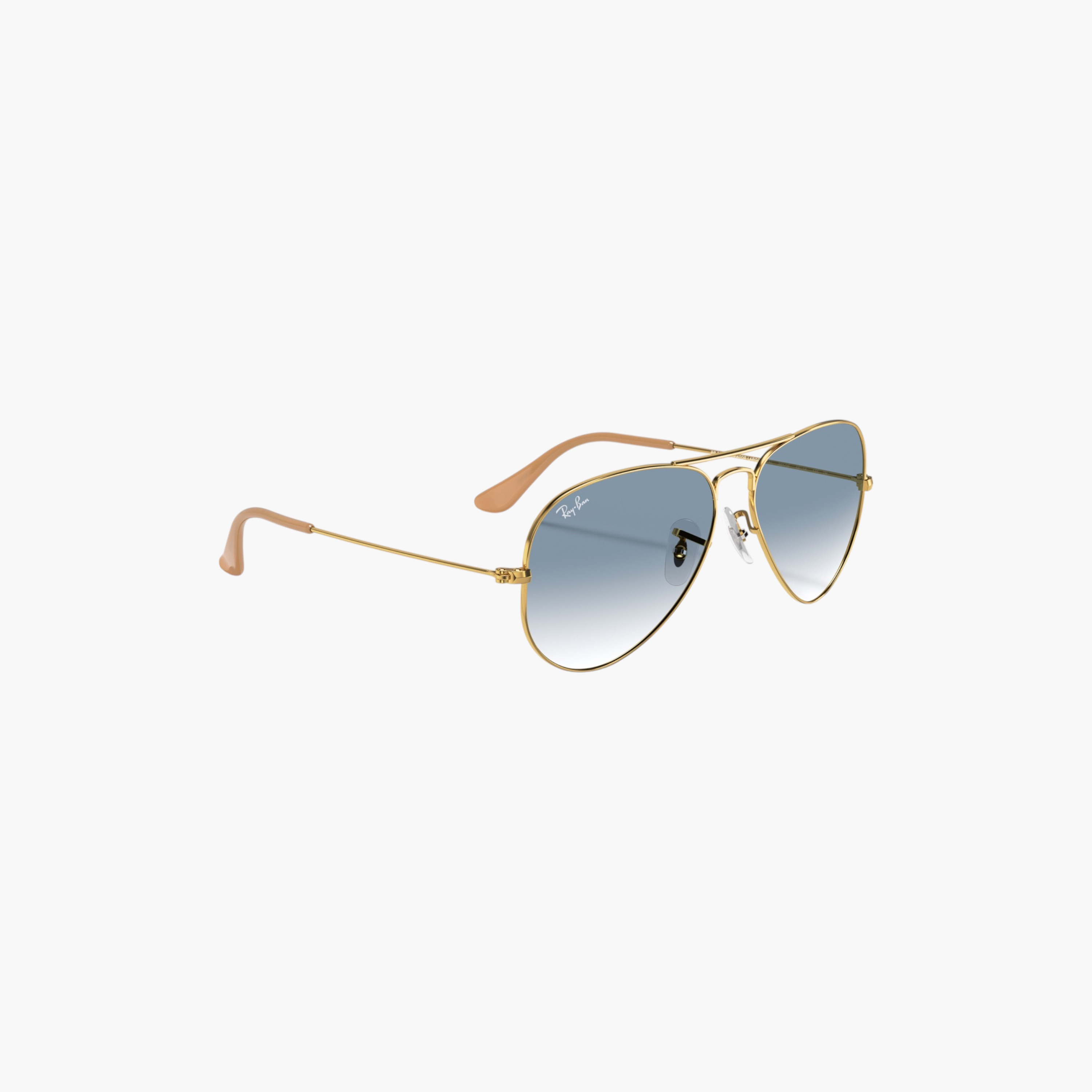 Ray-Ban Men Aviator Blue Lens Sunglasses-men-sunglasses-image-2