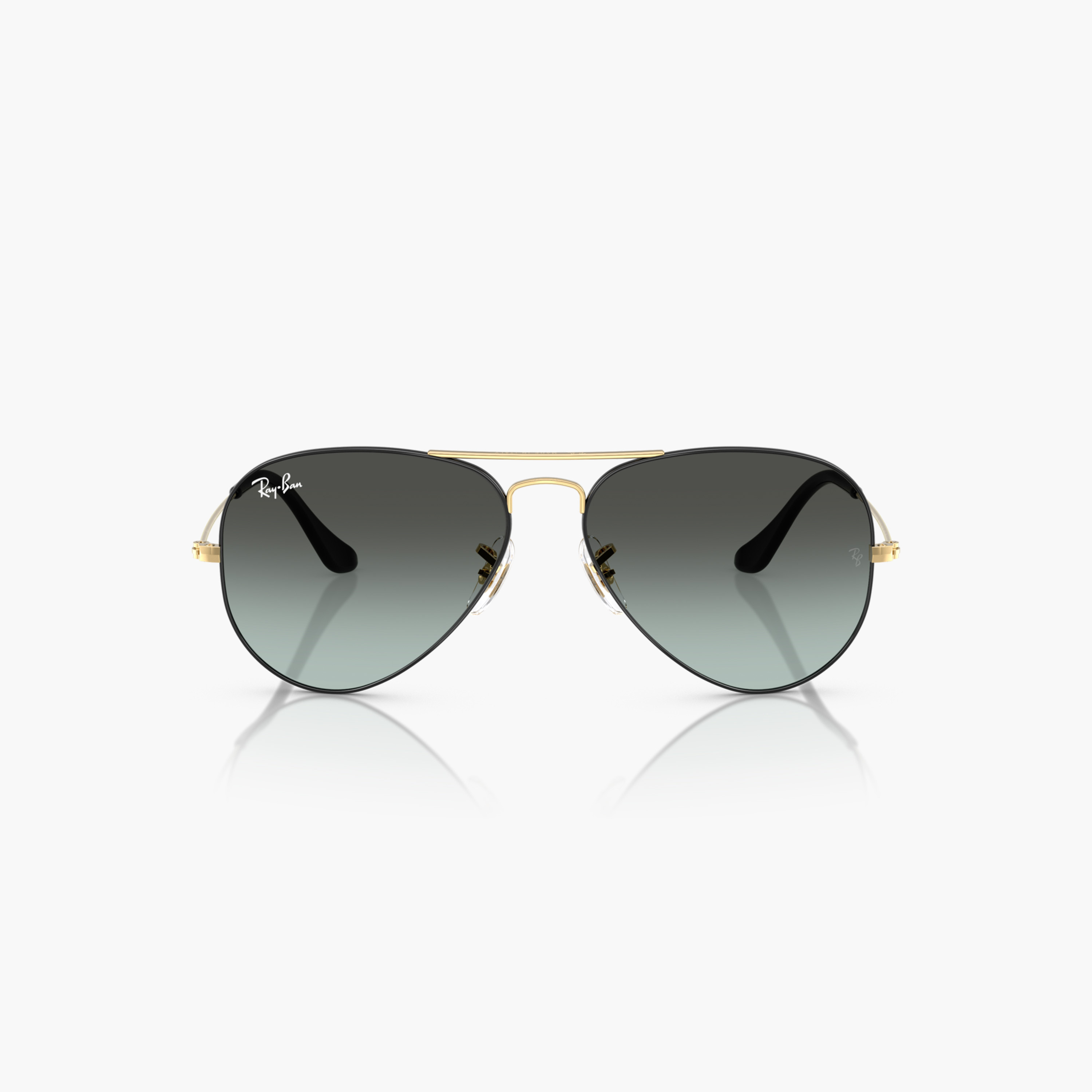 Ray-Ban Black on Arista Full Rim Aviator Sunglasses with Nose Pad-men-sunglasses-image-1