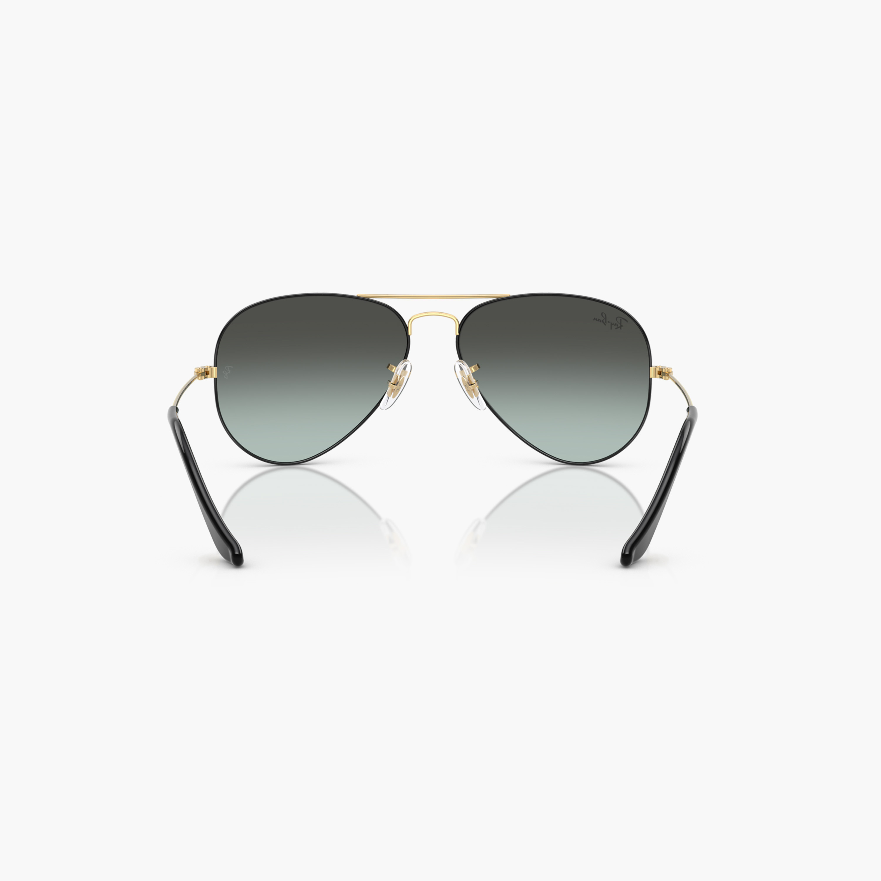 Ray-Ban Black on Arista Full Rim Aviator Sunglasses with Nose Pad-men-sunglasses-image-4