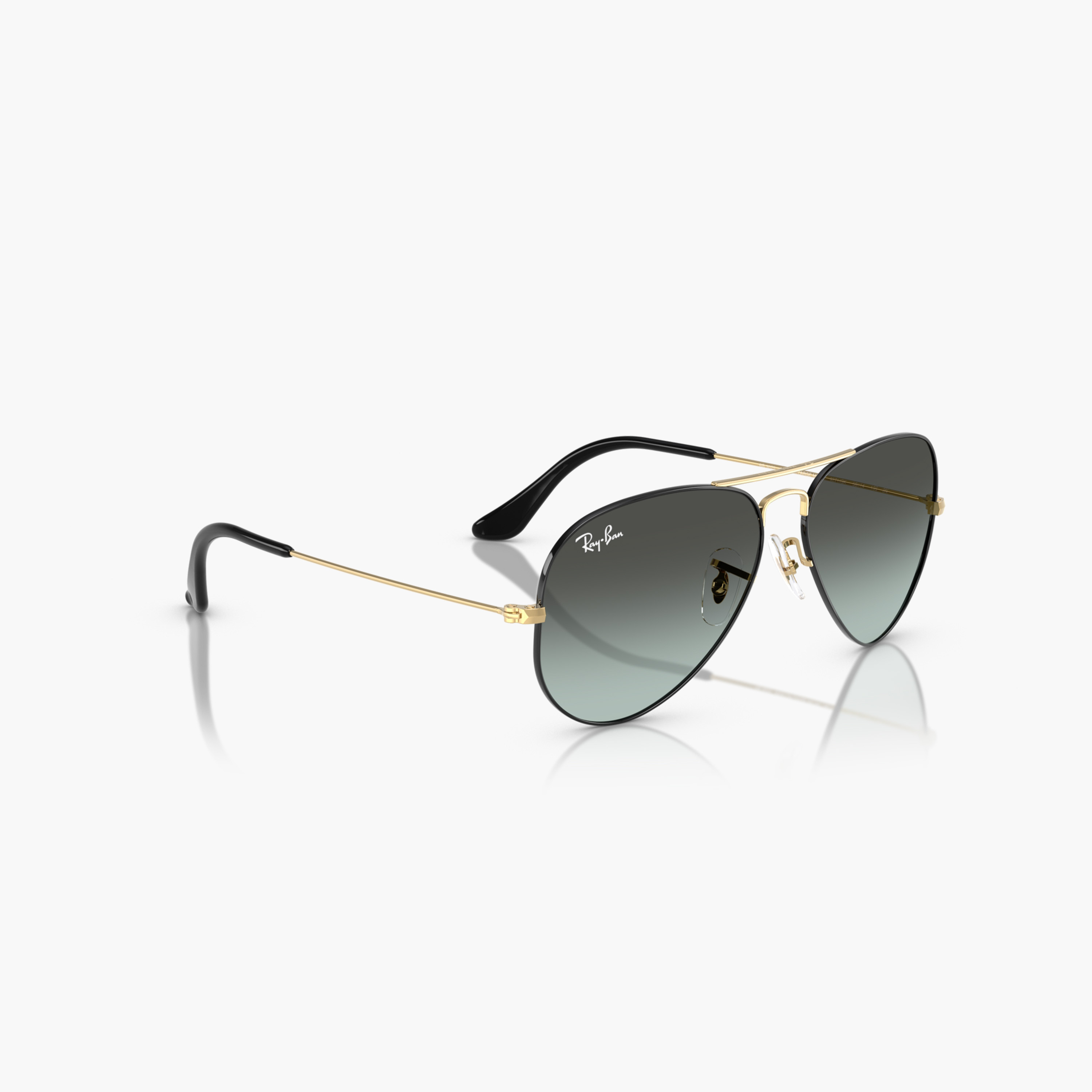 Ray-Ban Black on Arista Full Rim Aviator Sunglasses with Nose Pad-men-sunglasses-image-6