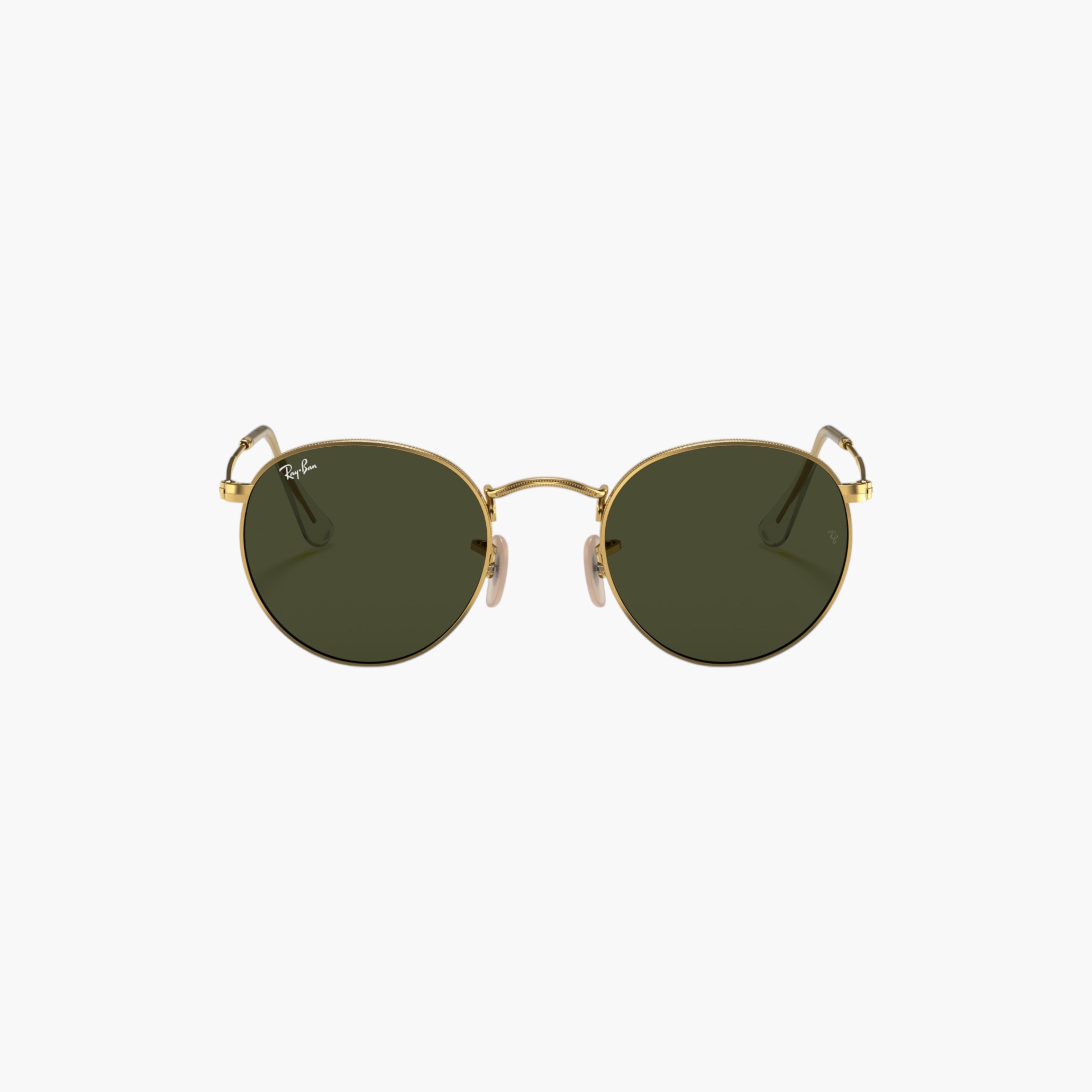 Ray-Ban Men Round Green Lens Sunglasses-men-sunglasses-image-2