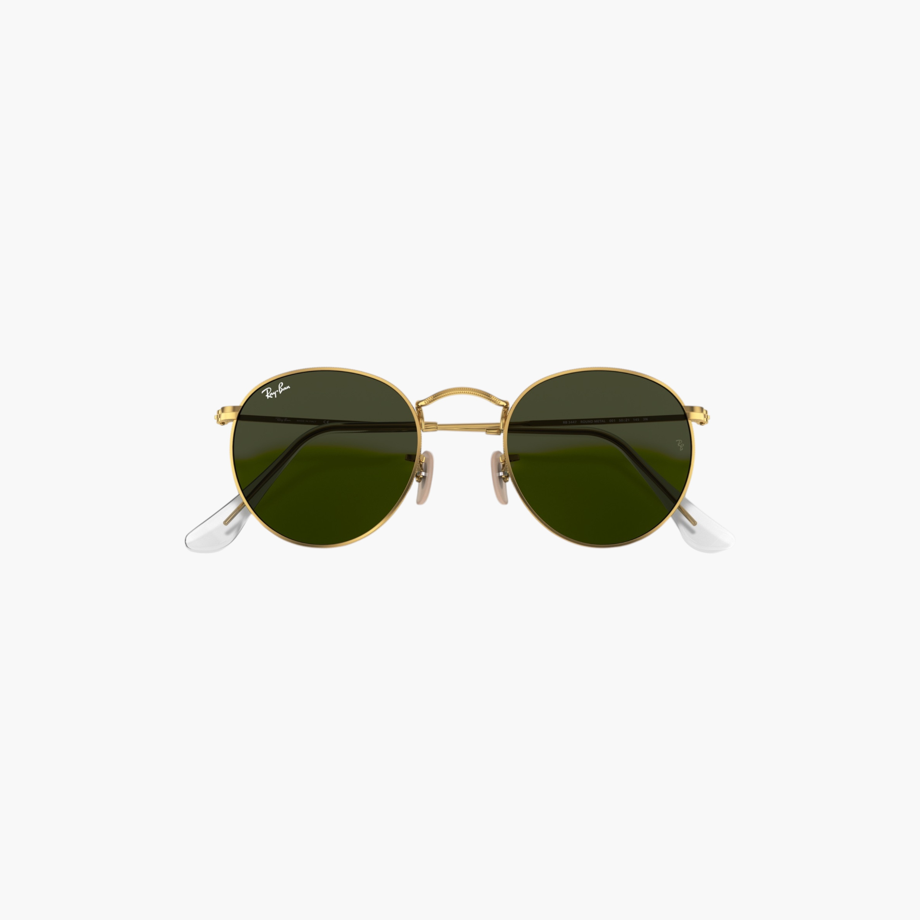 Ray-Ban Men Round Green Lens Sunglasses-men-sunglasses-image-5