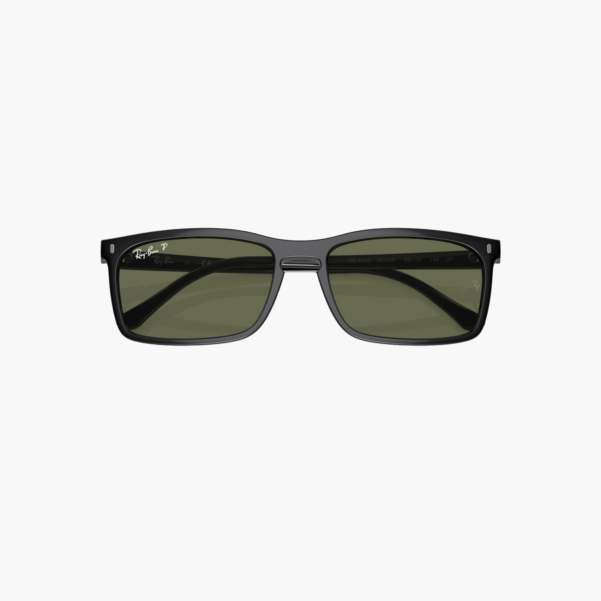 Ray-Ban Unisex Wayfarer Green Lens Sunglasses-men-sunglasses-image-1