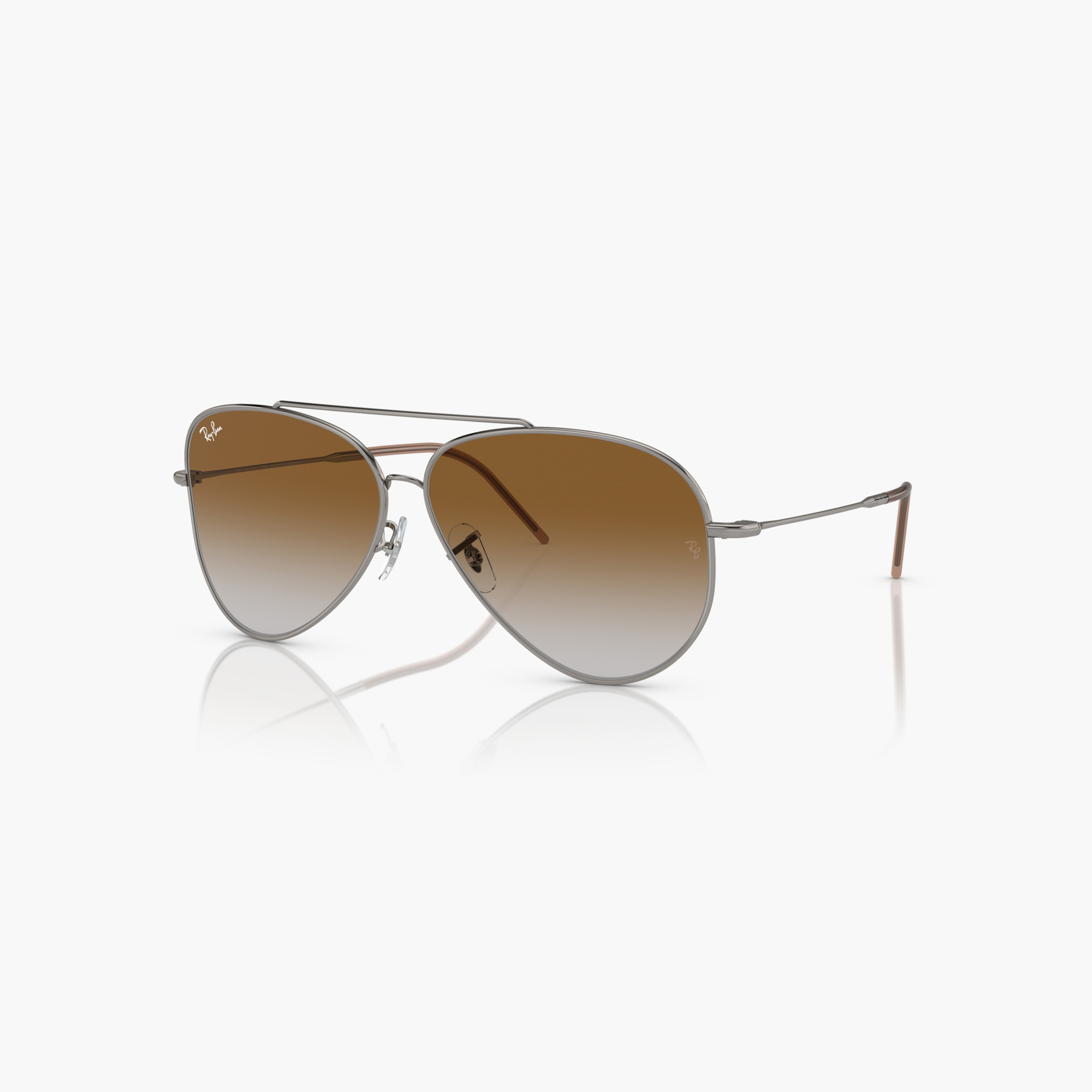 Ray-Ban Full Rim Tinted Lens Aviator Sunglasses with Nose Pads-men-sunglasses-image-5