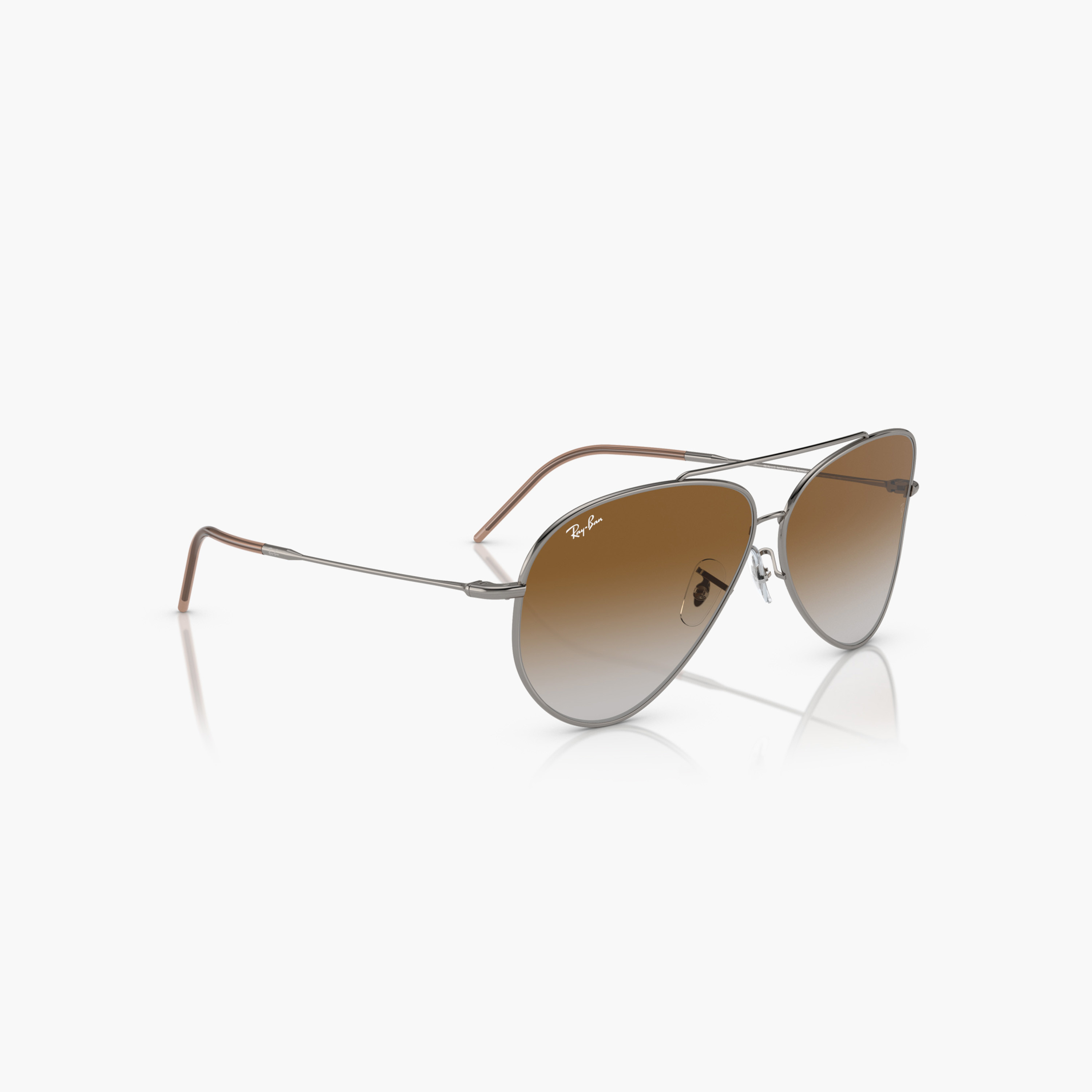 نظارة شمس أفياتور بعدسات ملونة وإطار كامل ووسادة أنف من راي بان-men-sunglasses-image-6