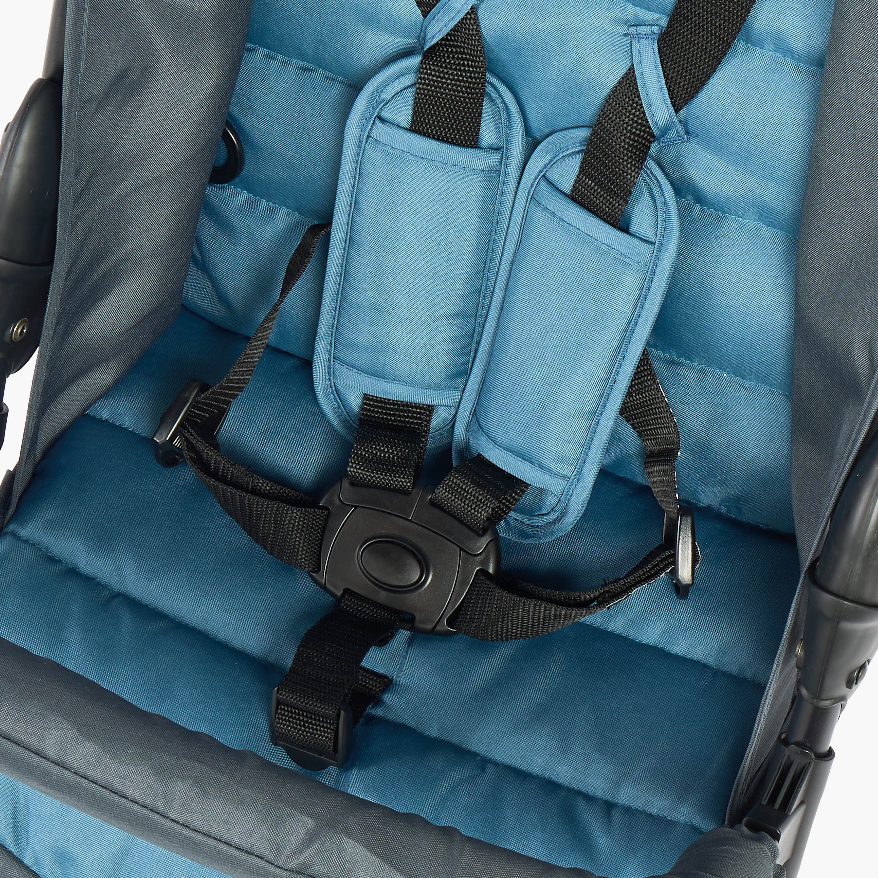 Juniors Trent Compact Stroller with 2-Hand Folding, Steel Frame and Wheel Lock-baby-gear-strollersandprams-strollers-image-4