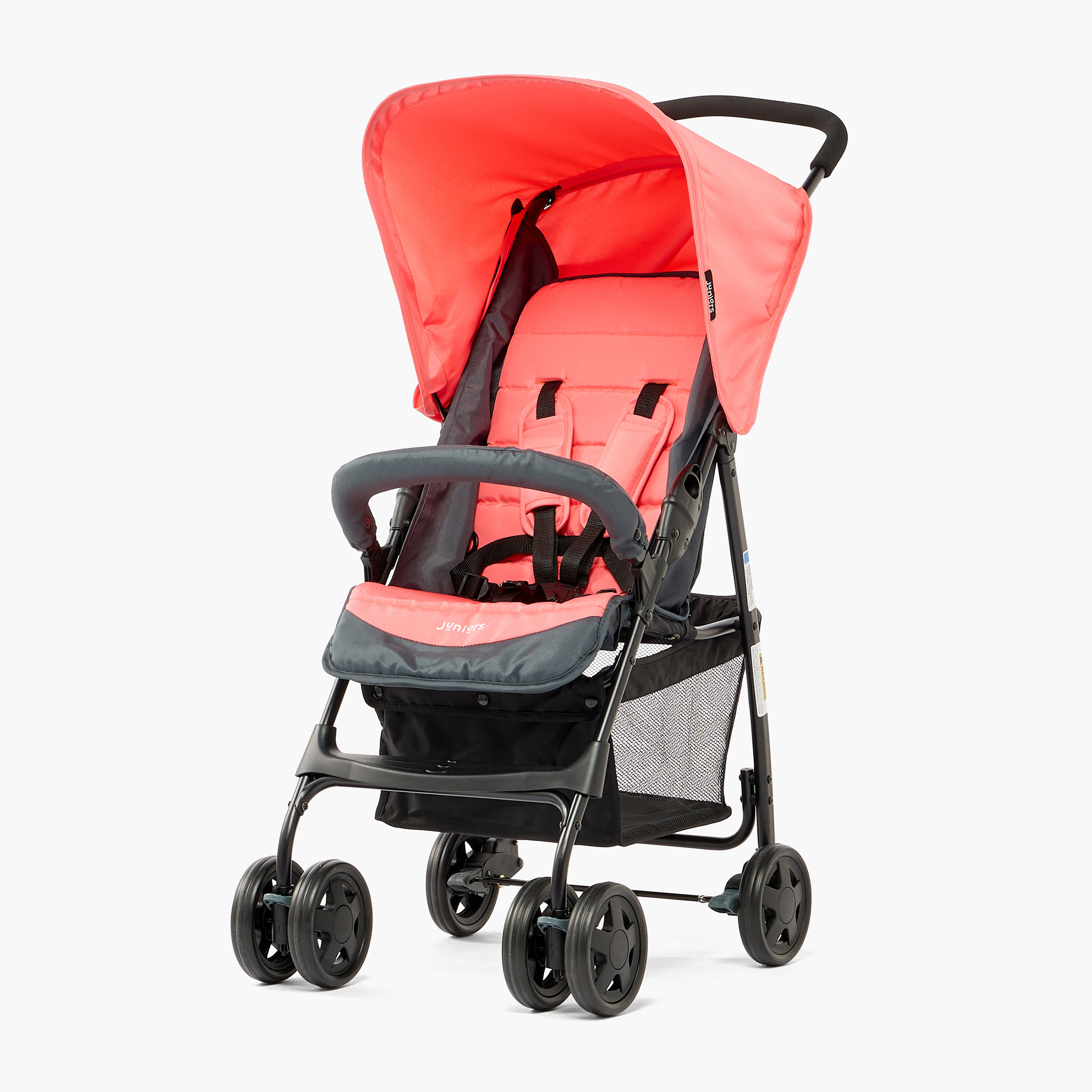 Juniors Trent Compact Stroller with 2-Hand Folding, Steel Frame and Wheel Lock-baby-gear-strollersandprams-strollers-image-2