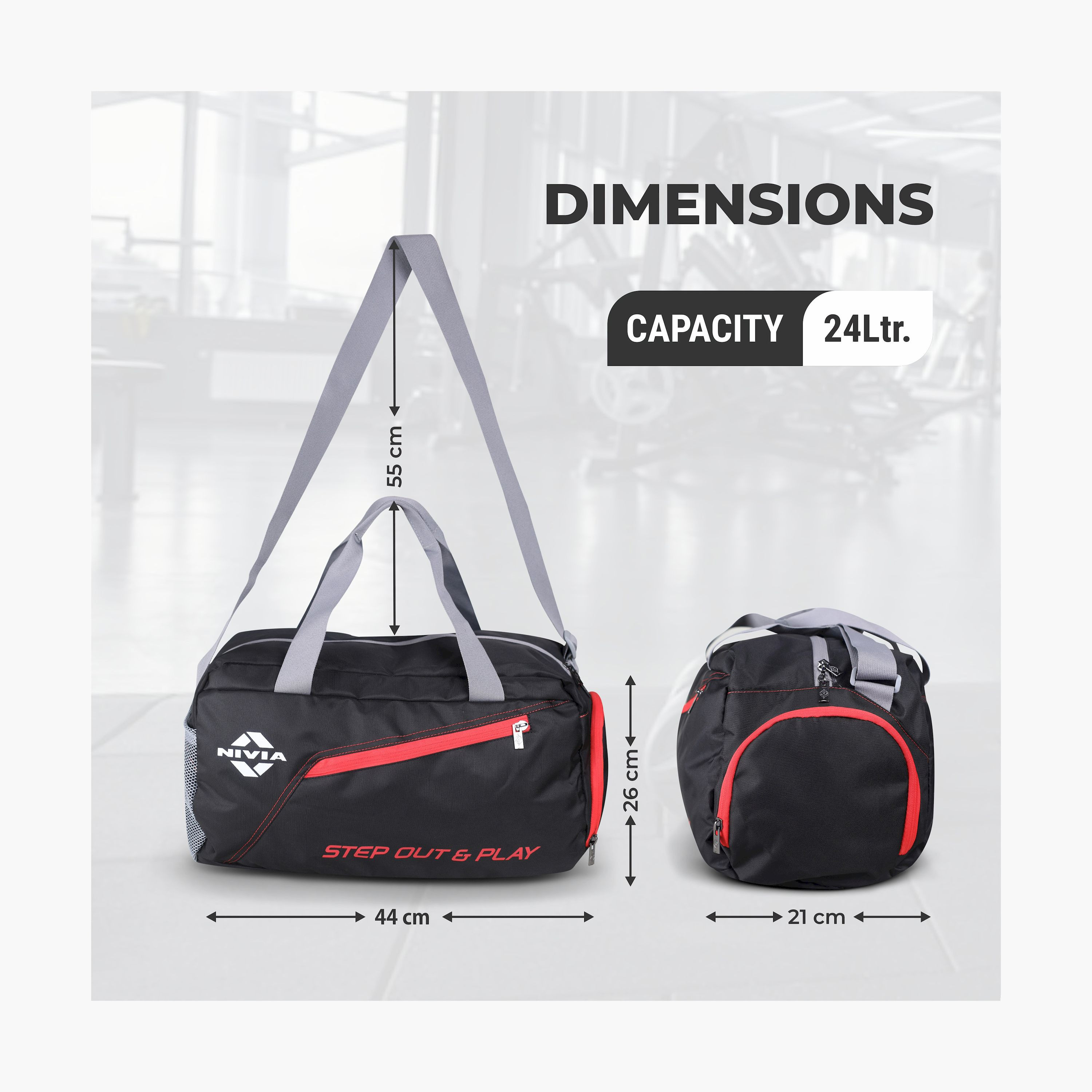 نيفيا- حقيبة دافل 5179BK | OE-travel-luggagesandbags-dufflebags-image-2
