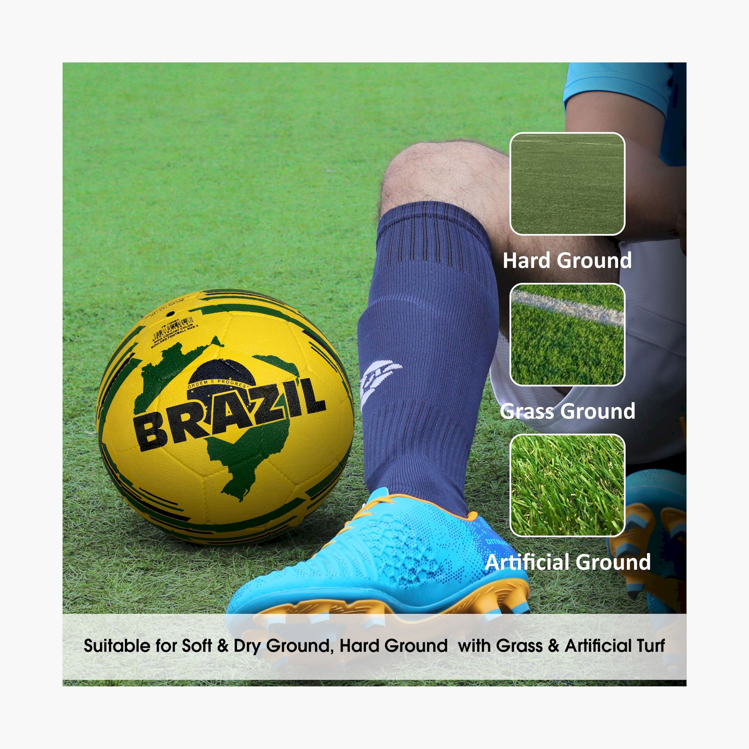 Nivia Football Size 5 - Brazil-toys-outdoor-activity-image-6