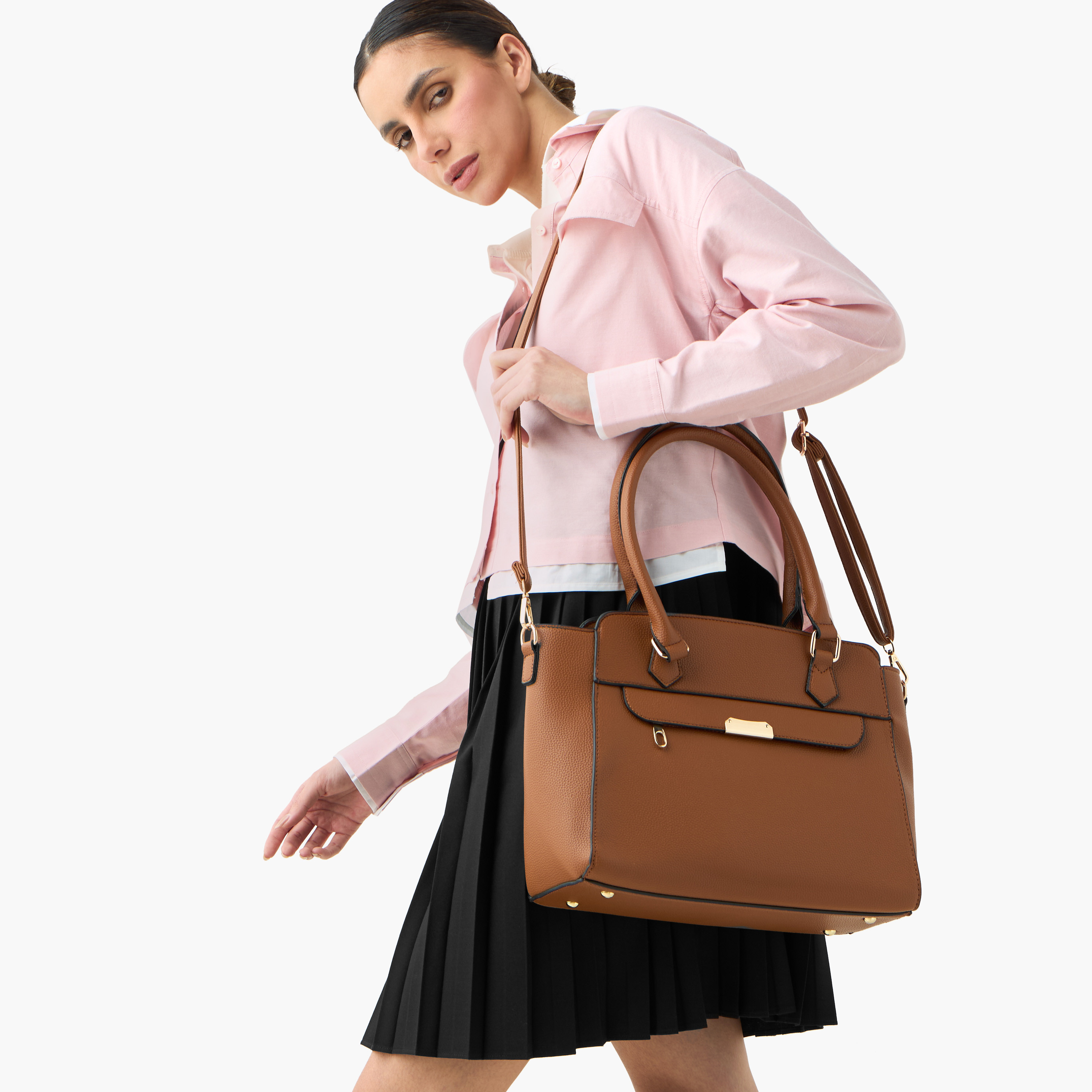 طقم شنطة 3 قطع بارزة الملمس من ساشا-women-bagsandwallets-handbags-image-2