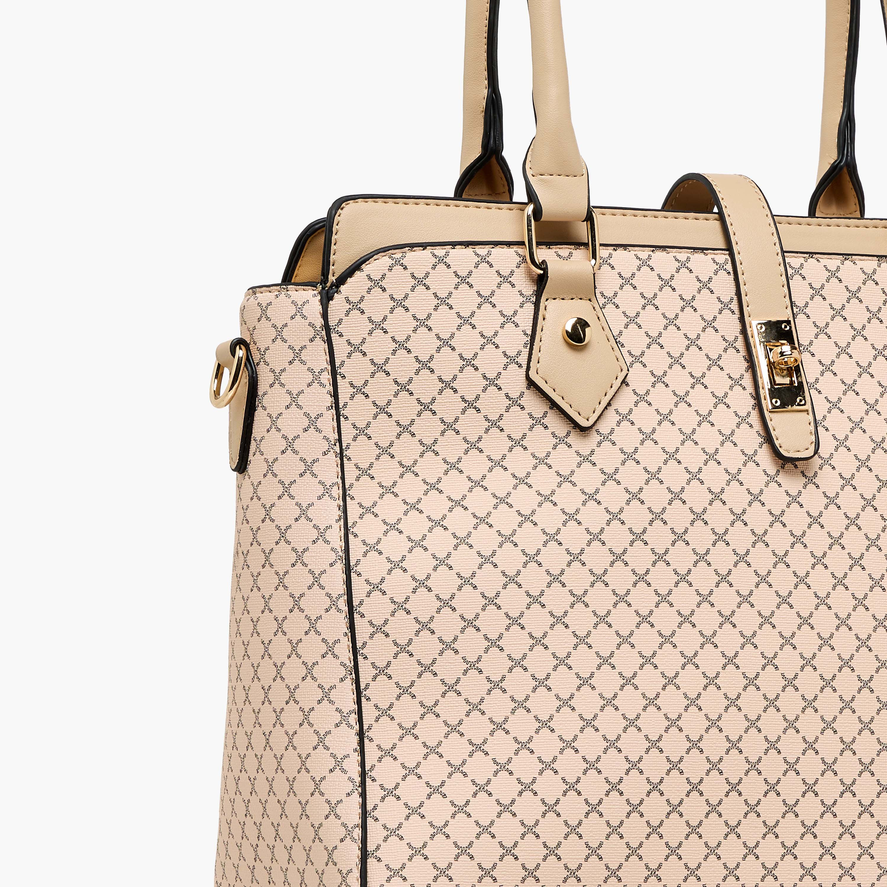 شنطة توت بحزام قابل للفصل وطبعات مع محفظة من ساشا-women-bagsandwallets-handbags-image-9